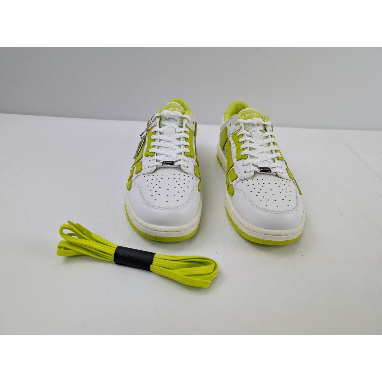 Amiri o1rshd1 Skel top Low / Skeleton Top Low Sneakers Neon Yellow Size US 9 / EU 42 - 7 Thumbnail