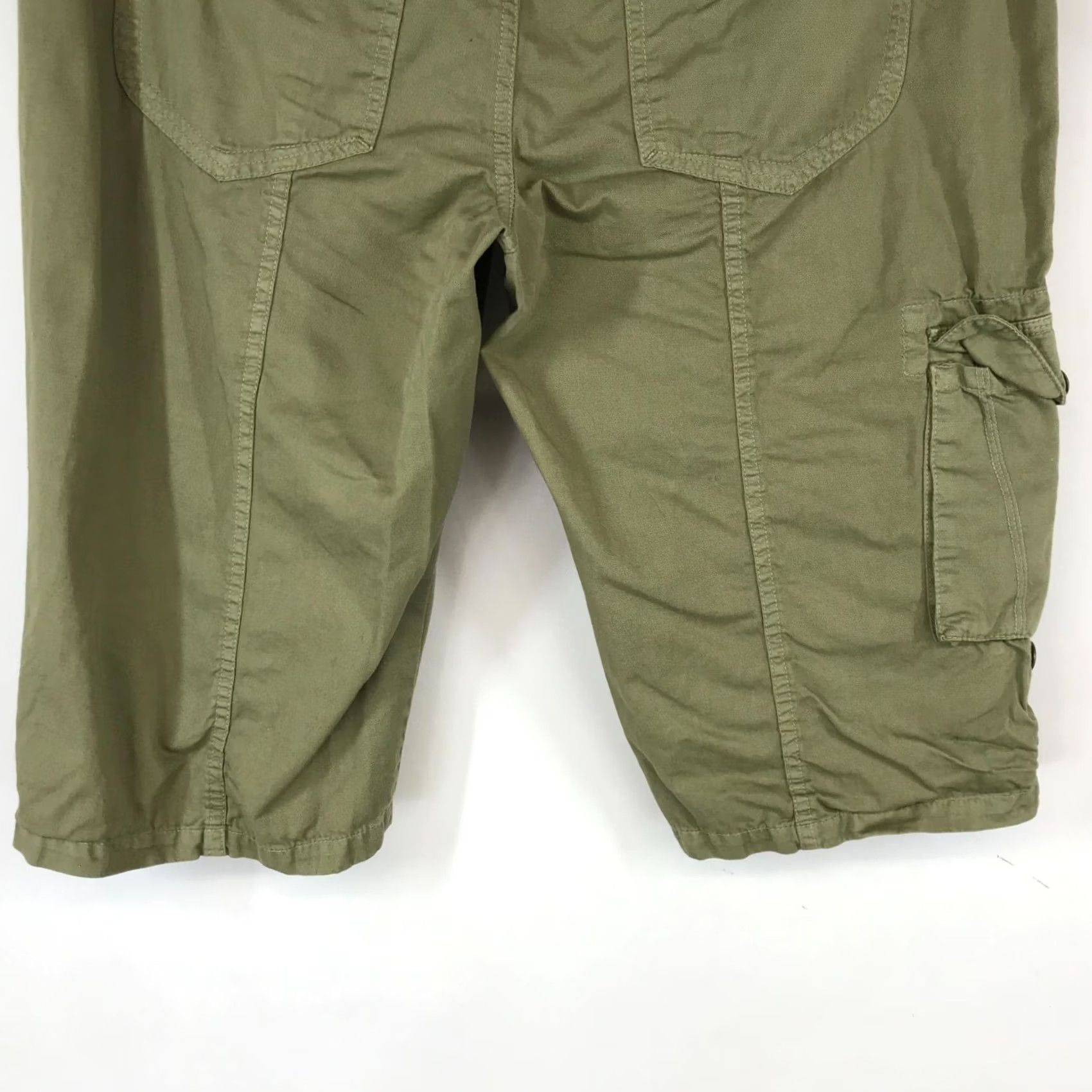 The Territory Ahead THE TERRITORY AHEAD Womens 12 Green Cargo Walking Shorts Size 34" / US 12 / IT 48 - 6 Thumbnail