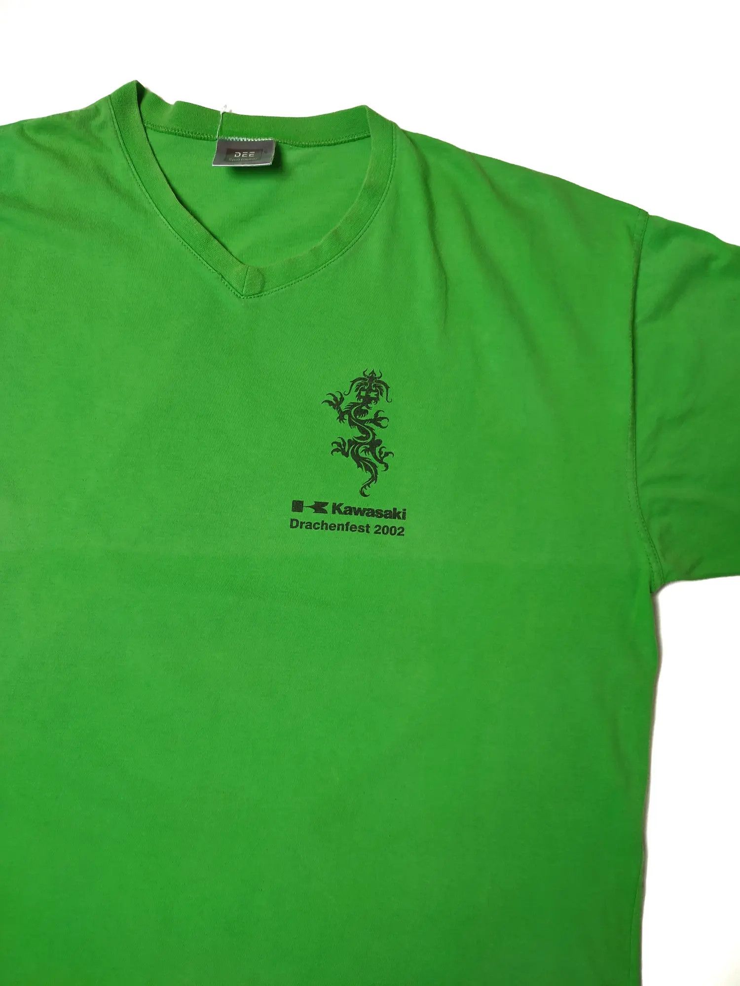 Japanese Brand × Vintage Vintage Kawasaki 2002 Motorcycle T shirt Size US XL / EU 56 / 4 - 3 Thumbnail