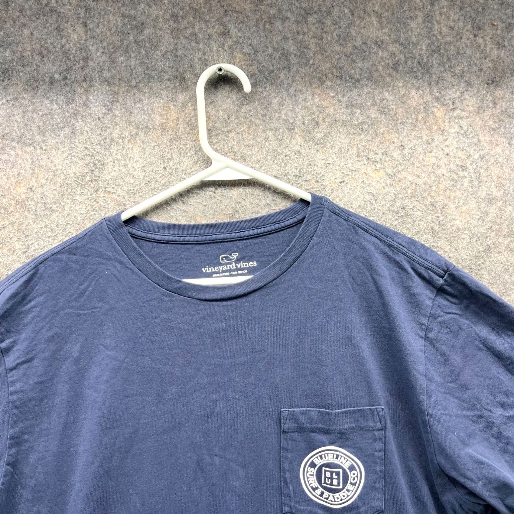 Vineyard Vines Vineyard Vines Shirt Mens Large Blue Crewneck Cotton Pocket Tee Whale Logo Shirt Size US L / EU 52-54 / 3 - 3 Thumbnail