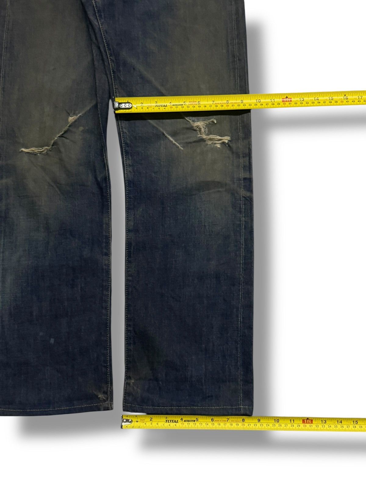Levi's Vintage Clothing Vintage 90s Levi’s 551Z-XX Big E Talon Selvedge Denim Jeans Size US 30 / EU 46 - 22 Thumbnail