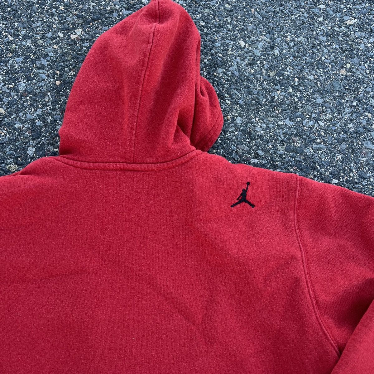Jordan Brand Jordan Spell Out Zip Up Hoodie Sweatshirt Red Black Size US L / EU 52-54 / 3 - 5 Thumbnail