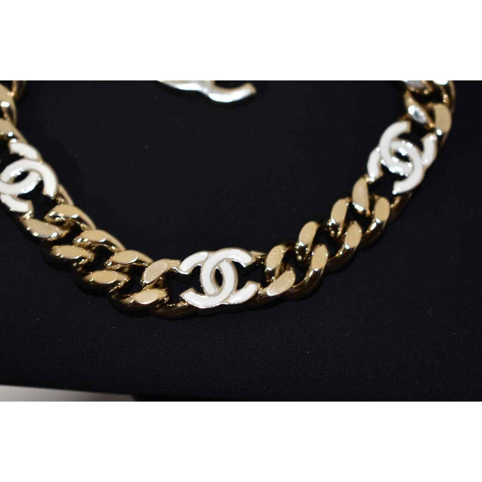 Chanel Chanel 22S Gold Chain Link Adjustable Runway Arm Bracelet Size ONE SIZE - 8 Thumbnail