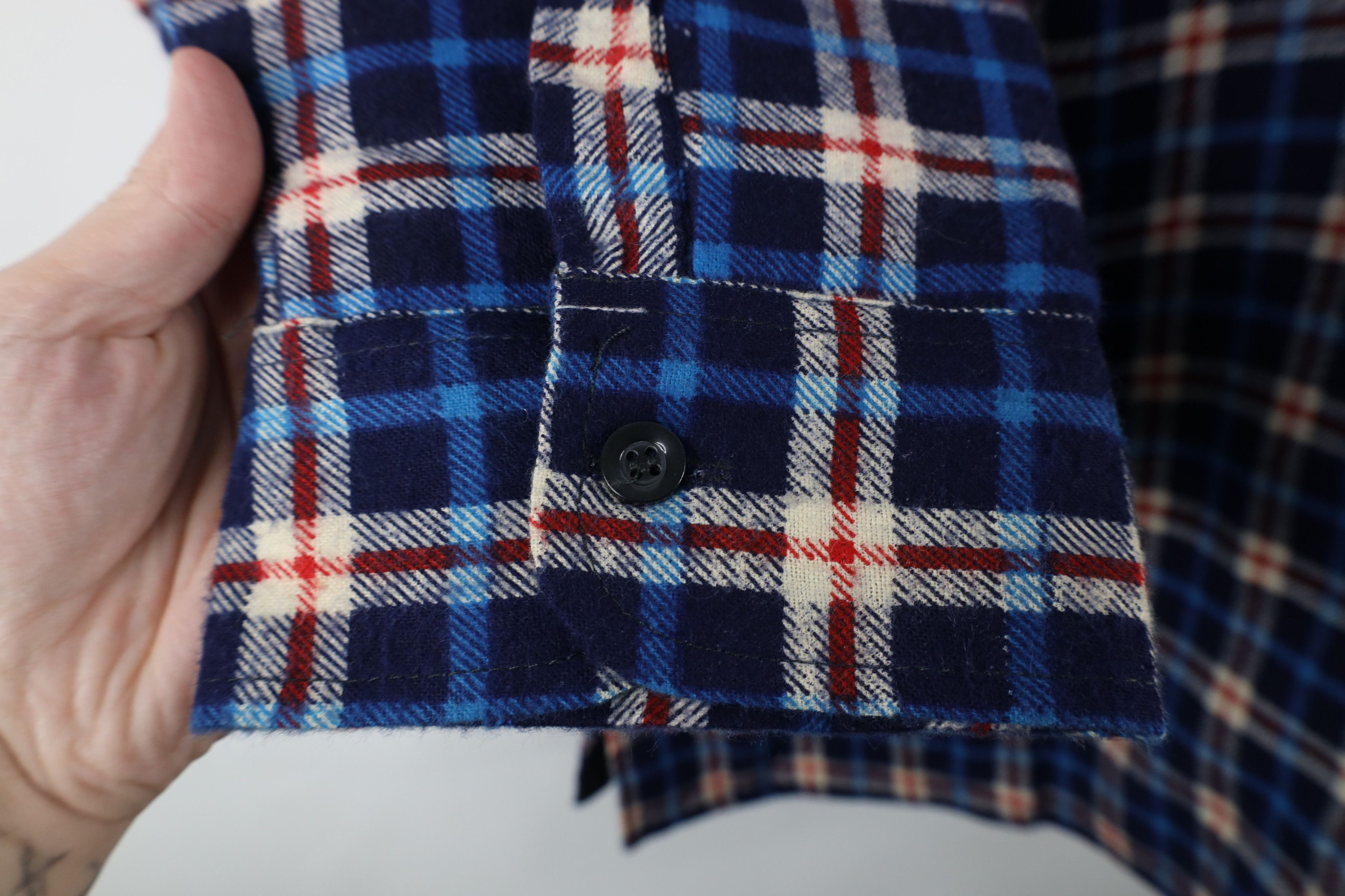 Vintage Vintage 90s Streetwear Flannel Button Shirt Jacket Jac Shirt Size US XXL / EU 58 / 5 - 4 Thumbnail
