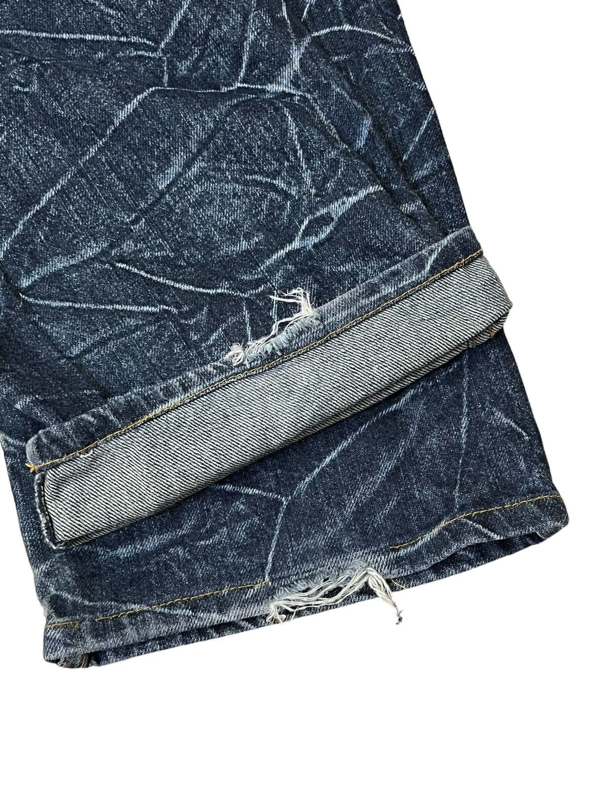 Japanese Brand SICK🔥JAPANESE BRAND "NYLAUS JEANS" DOUBLE WAIST JEANS Size US 34 / EU 50 - 12 Thumbnail