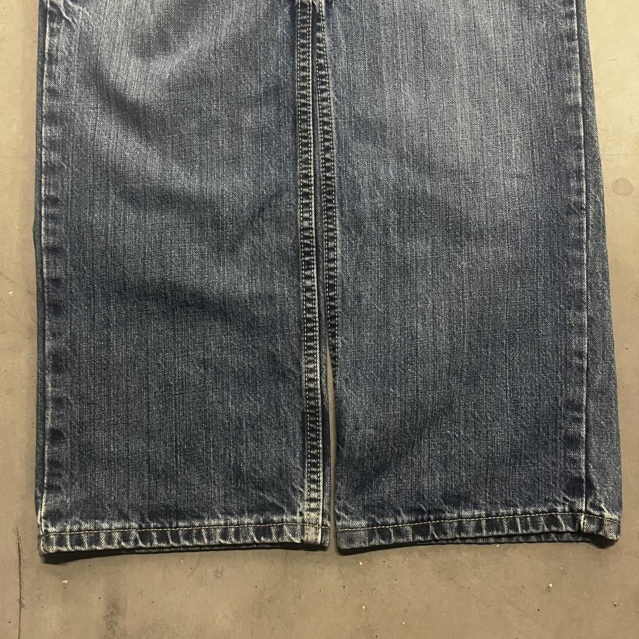 Vintage Crazy Vintage Y2K/2000s Baggy Grunge Streetwear Style Medium Wash Red Camel Denim Jeans! Size US 36 / EU 52 - 5 Thumbnail