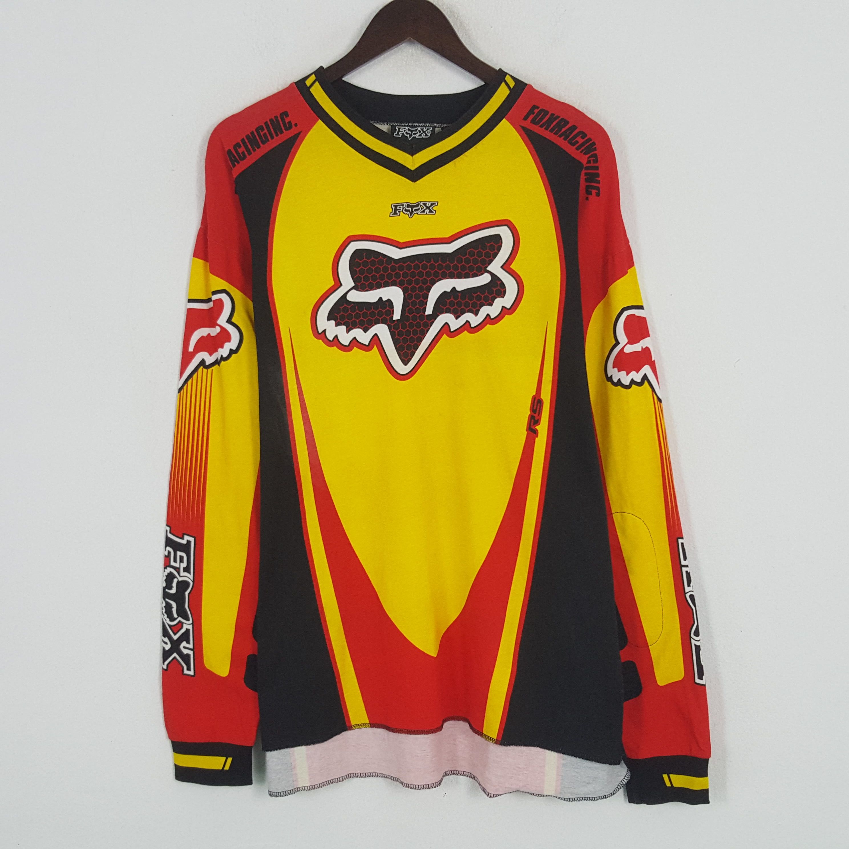 Fox Racing × Vintage Vintage Fox Racing Sport Motocross Tshirt Size US L / EU 52-54 / 3 - 1 Thumbnail