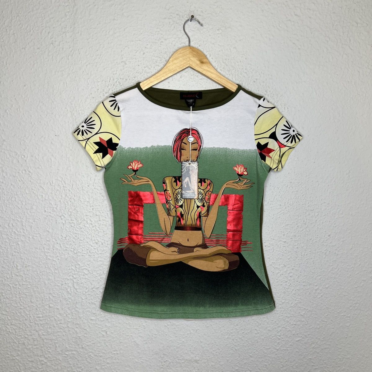 Custo Barcelona Sick CUSTO Avant-Garde Tshirt Tee Weird Print Y2K Size S / US 4 / IT 40 - 1 Thumbnail