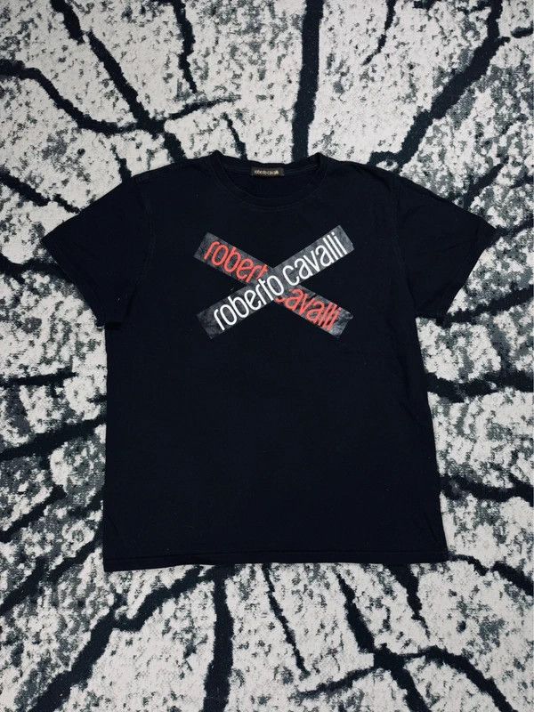 Roberto Cavalli Roberto Cavalli logo t-shirt black M Size US M / EU 48-50 / 2 - 1 Thumbnail