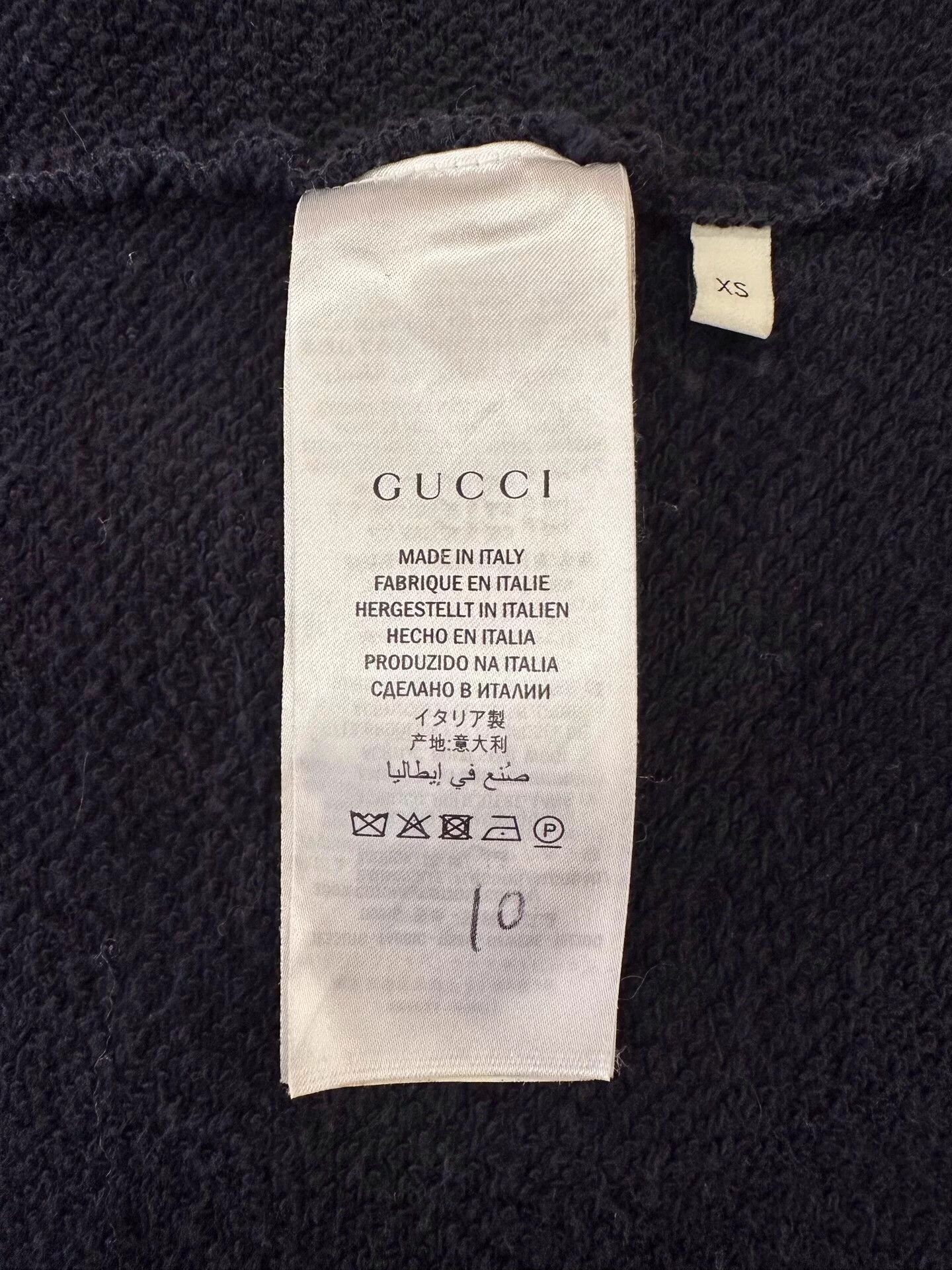 Gucci Gucci Teddy Bear Embroidered Logo Black LS Sweatshirt Size US XS / EU 42 / 0 - 6 Thumbnail