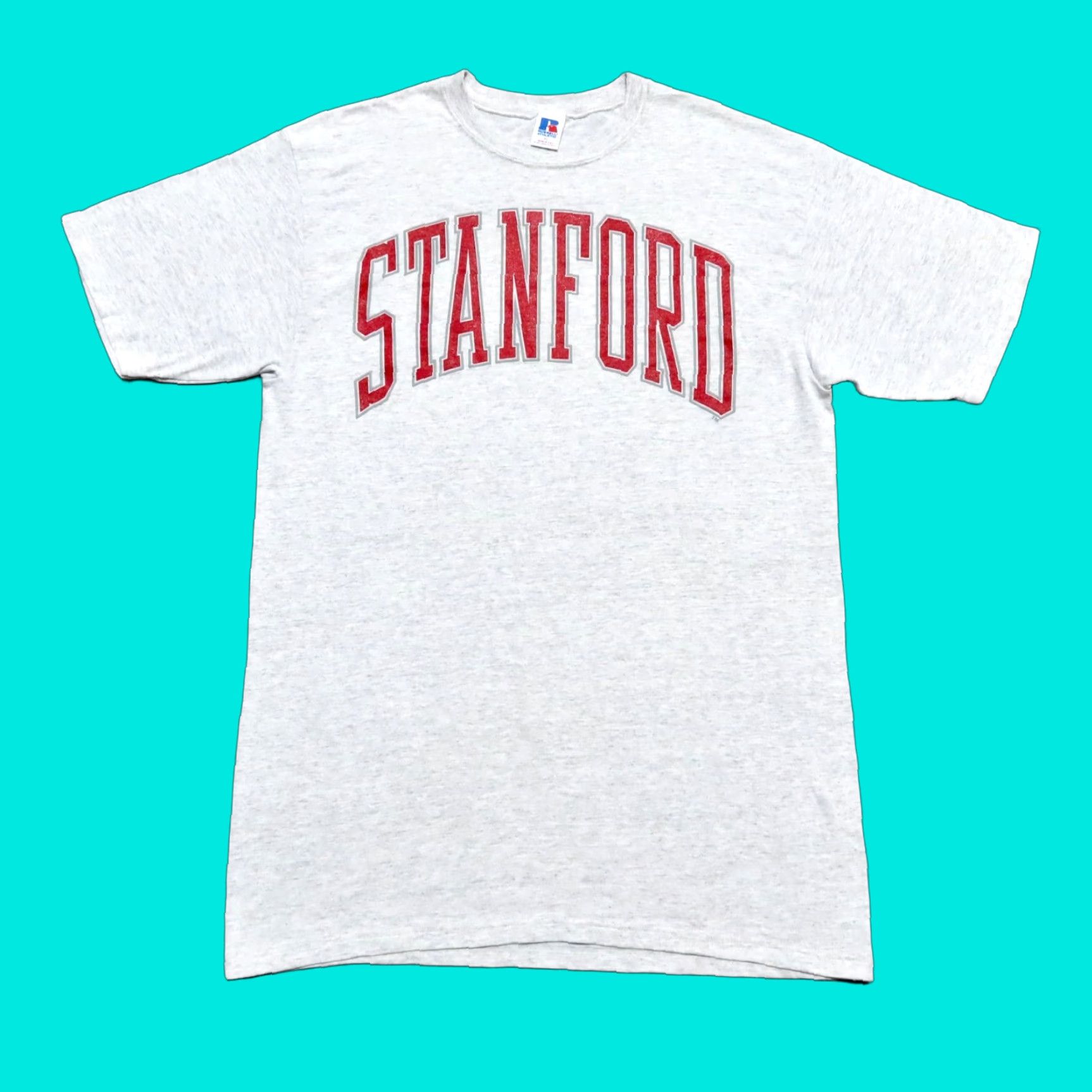 Russell Athletic VINTAGE Stanford Cardinal Logo Shirt XL Heather Mens Russell Athletic 80s Size US XL / EU 56 / 4 - 1 Thumbnail