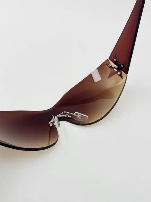 VIBE Star Frame Rimless Sunglasess Vintage y2k 90’s Size ONE SIZE - 6 Thumbnail