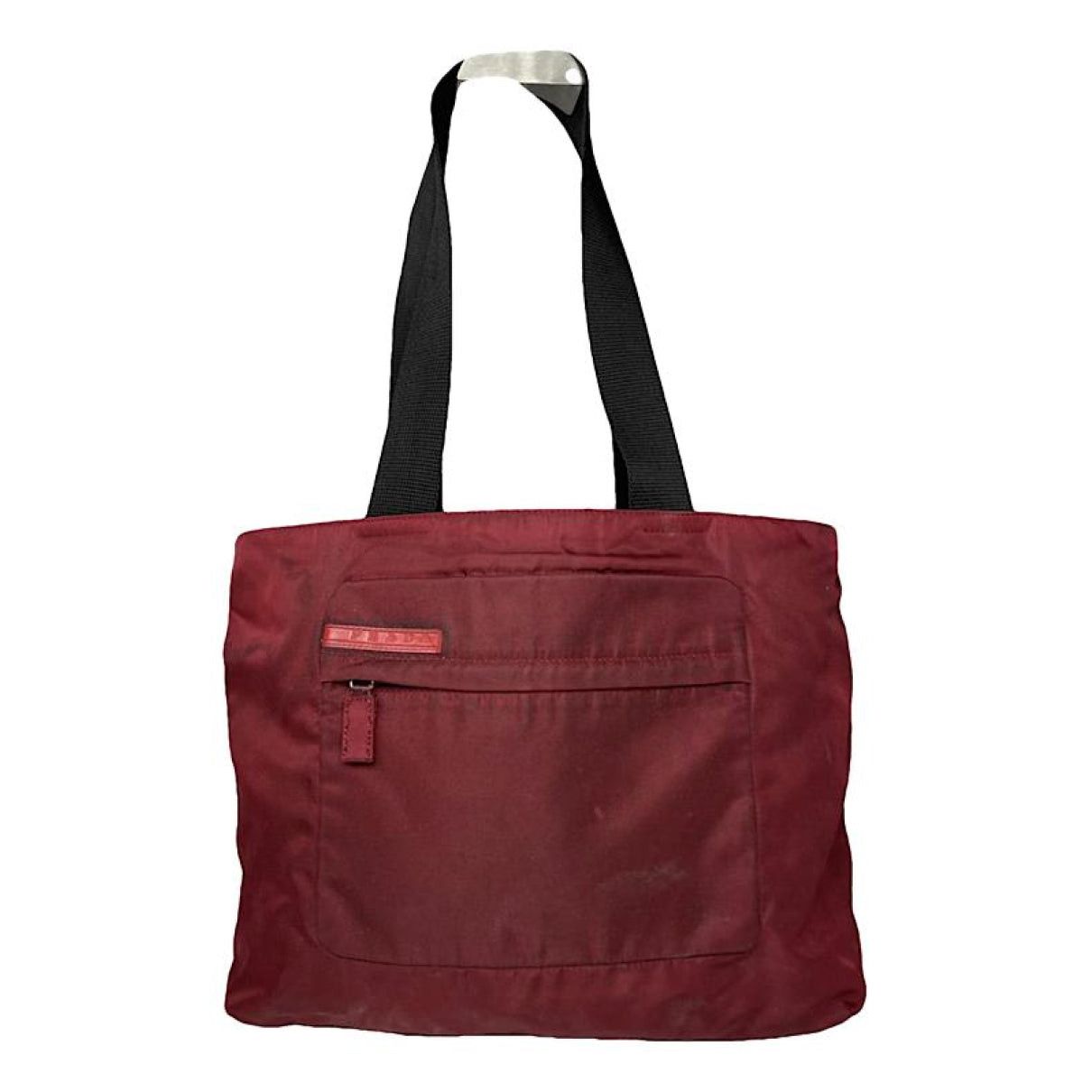 Prada Burgundy Polyester Handbag Size ONE SIZE - 1 Thumbnail