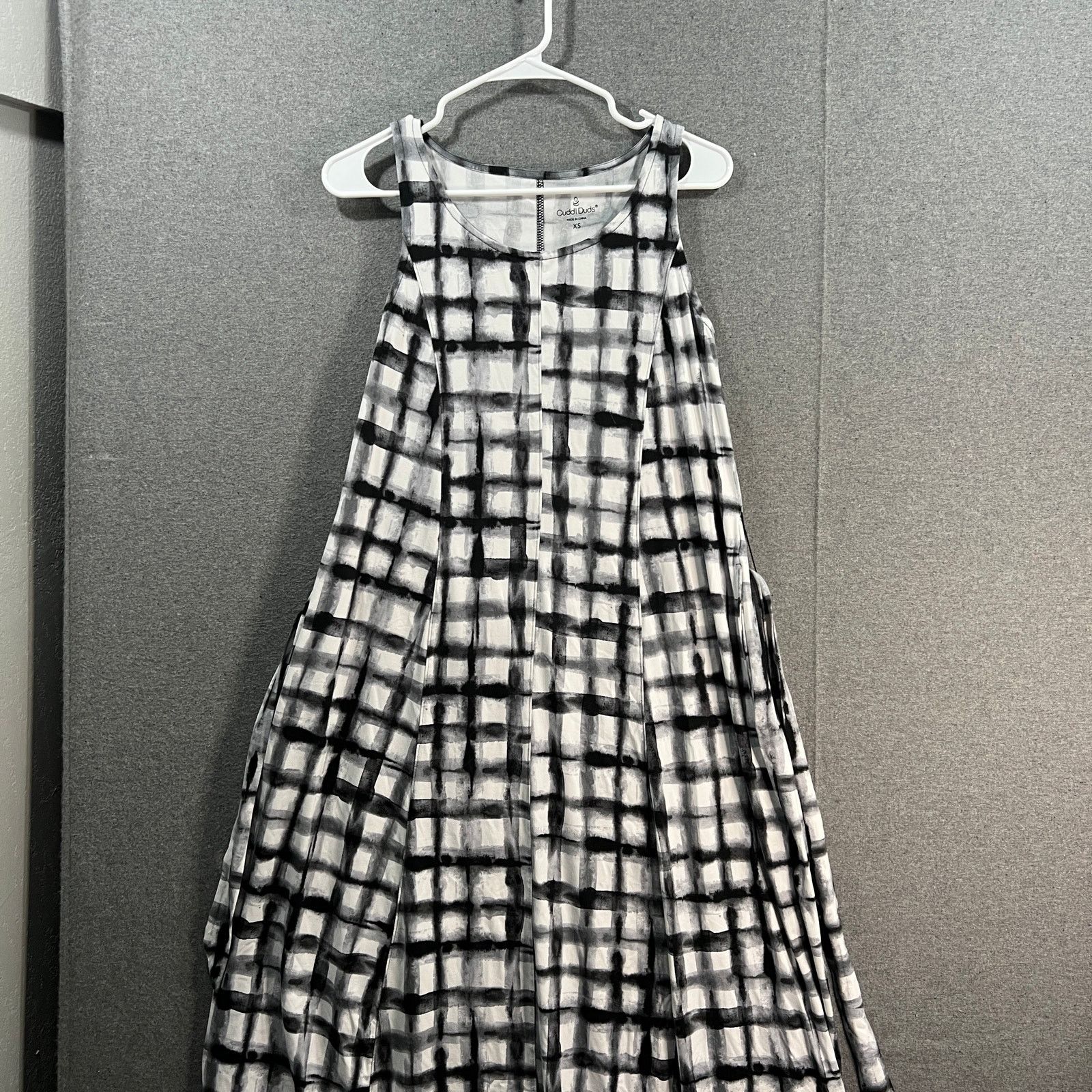 Other Cuddl Duds Flexwear Paneled Maxi Dress Black Gingham Size XS / US 0-2 / IT 36-38 - 4 Thumbnail