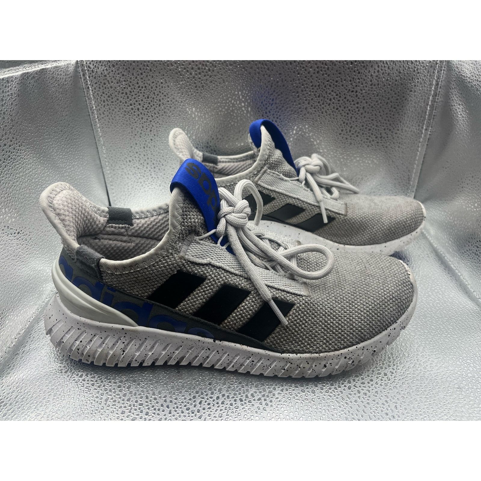 Adidas Men's Kaptir Running Size Grey Blue Sneakers