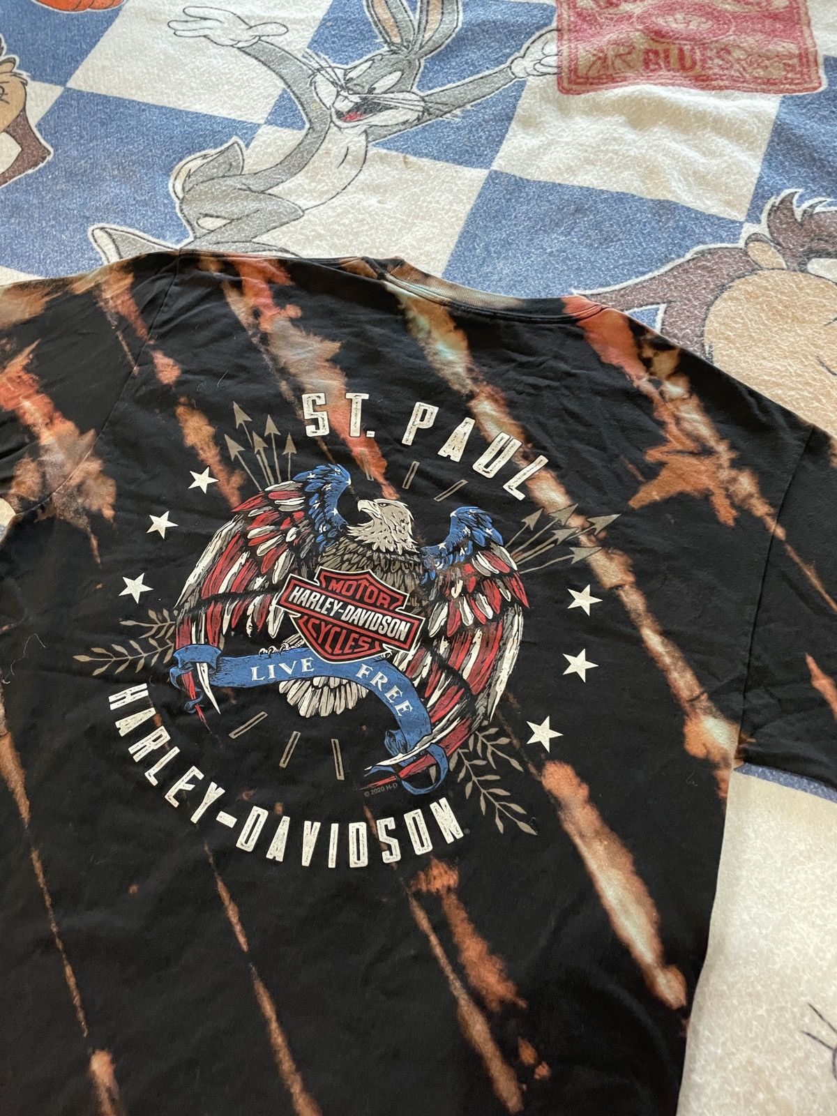 Harley Davidson Harley reverse dye tee Size US L / EU 52-54 / 3 - 4 Thumbnail