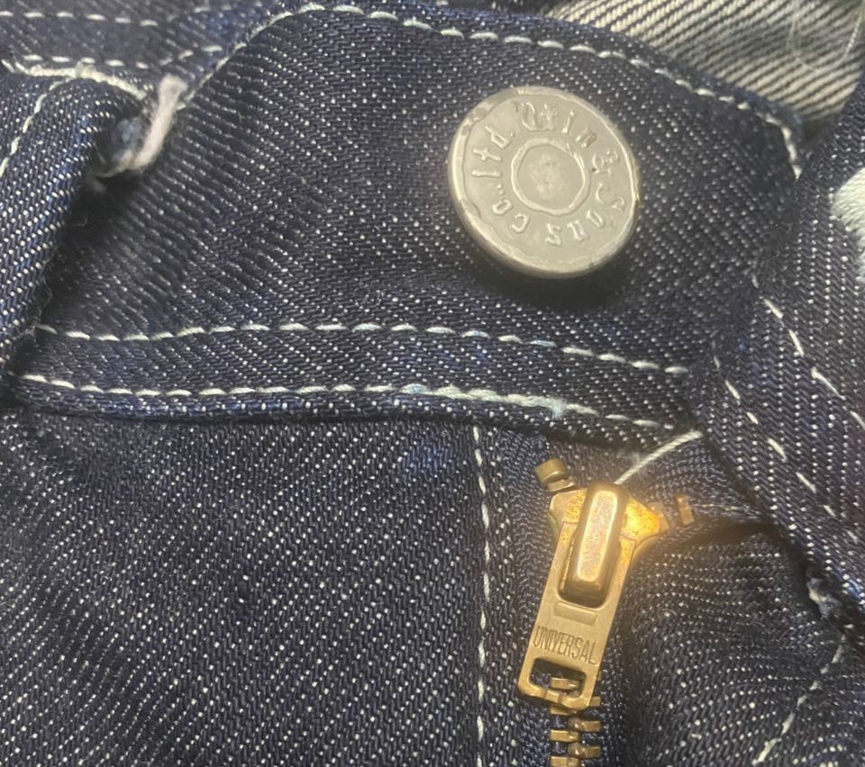 If Six Was Nine 💥FLARE💥DELAY by UFIN & SON DISTRESSED DENIM Size US 30 / EU 46 - 12 Thumbnail