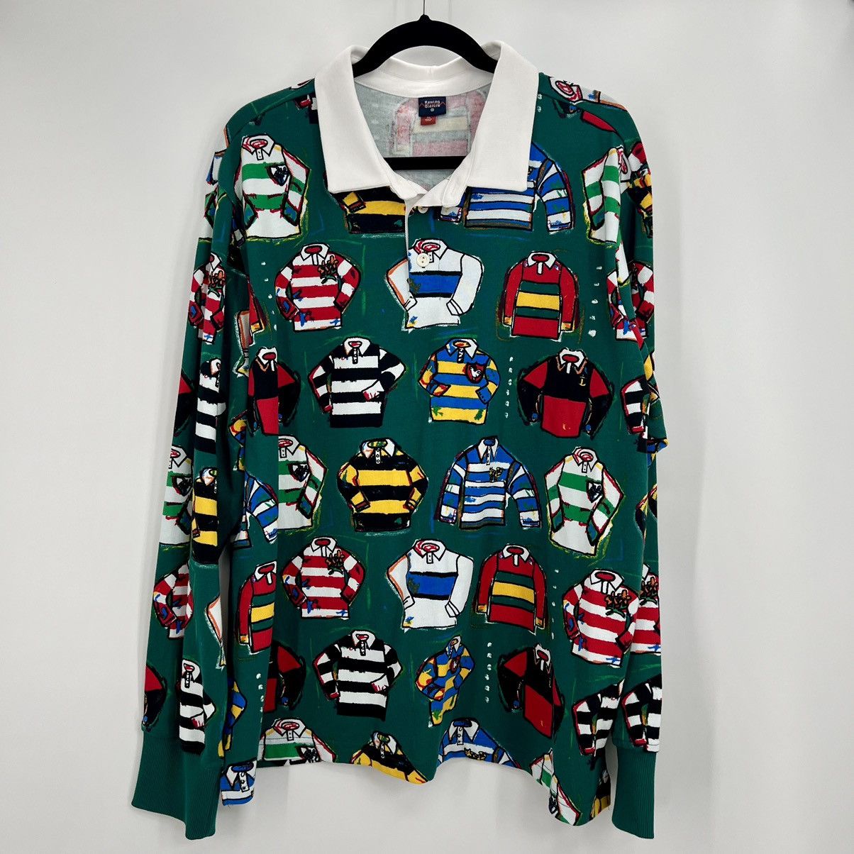 Rowing Blazers Rowing Blazers Target Ugly Sweater Polo Long Sleeve Pullover Size US XL / EU 56 / 4 - 8 Thumbnail