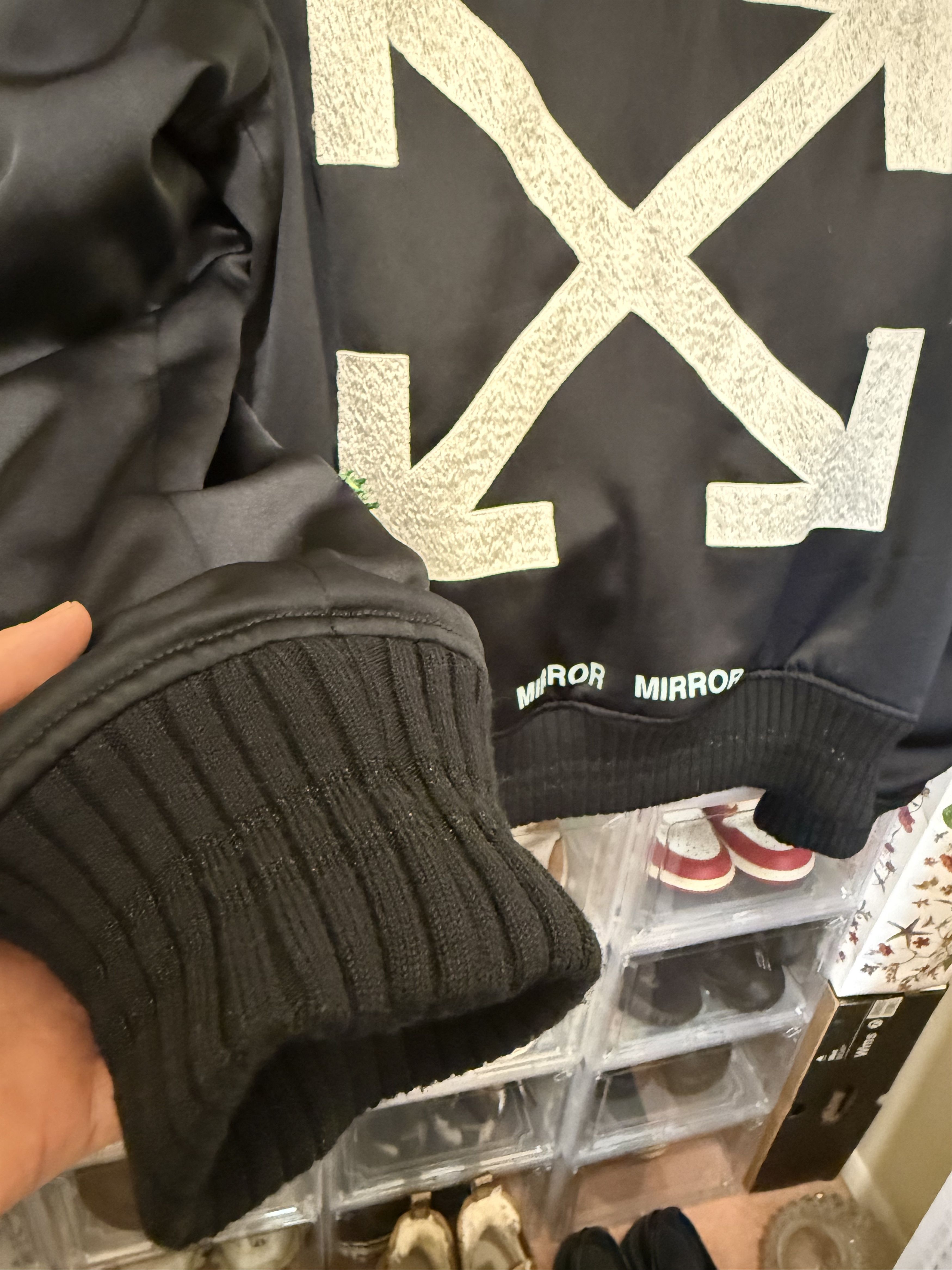 Off-White Rare Off White Black Bomber Jacket Size US L / EU 52-54 / 3 - 6 Thumbnail