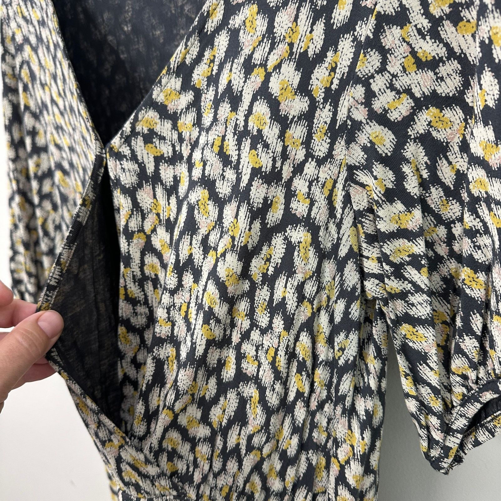 Other Fat Face Iona Ikat Faux Wrap Floral Midi Dress 10 M Size L / US 10 / IT 46 - 6 Thumbnail