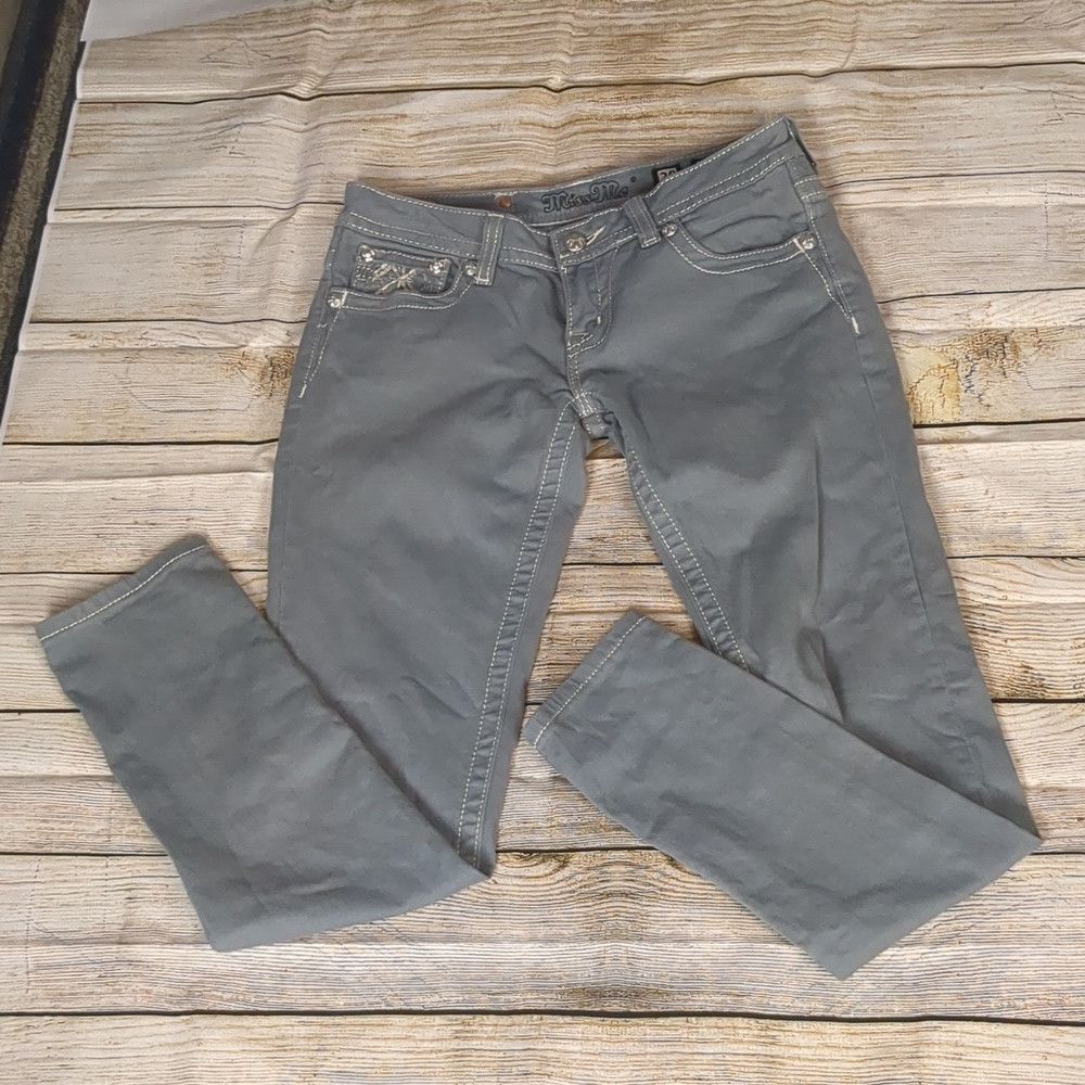 Miss Me Miss me gray skinny jeans size 28 Size 28" / US 6 / IT 42 - 1 Thumbnail