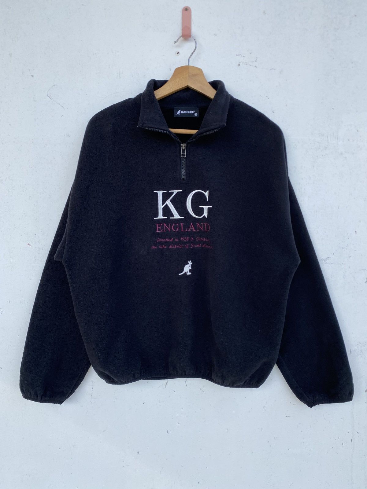 Kangol Vintage Kangol England Fleece Half-Zipper Jacket Size US M / EU 48-50 / 2 - 4 Thumbnail