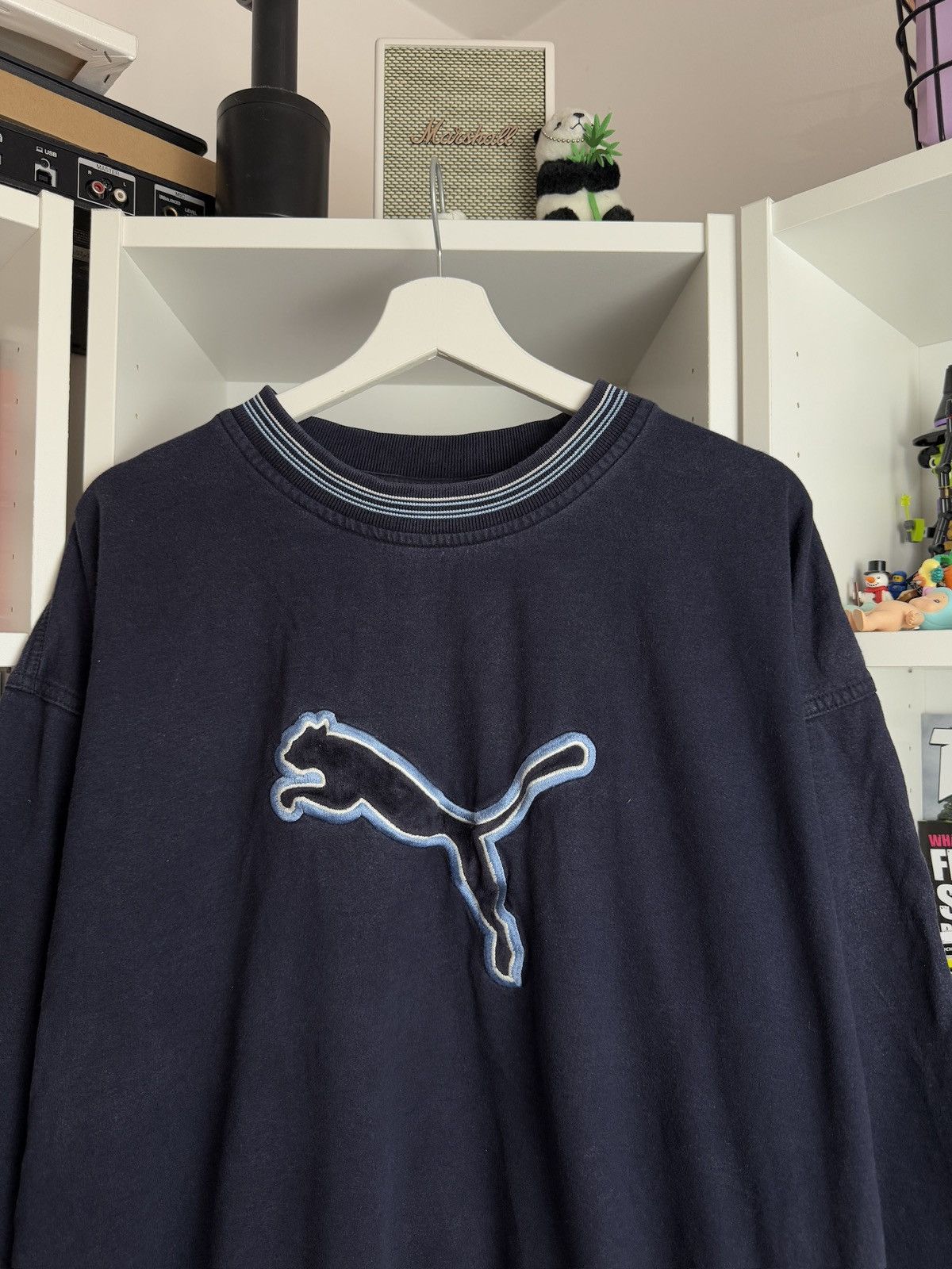 Puma × Vintage Vintage 90s Puma big logo boxy sweatshirt XXL blockcore y2k Size US XXL / EU 58 / 5 - 3 Thumbnail