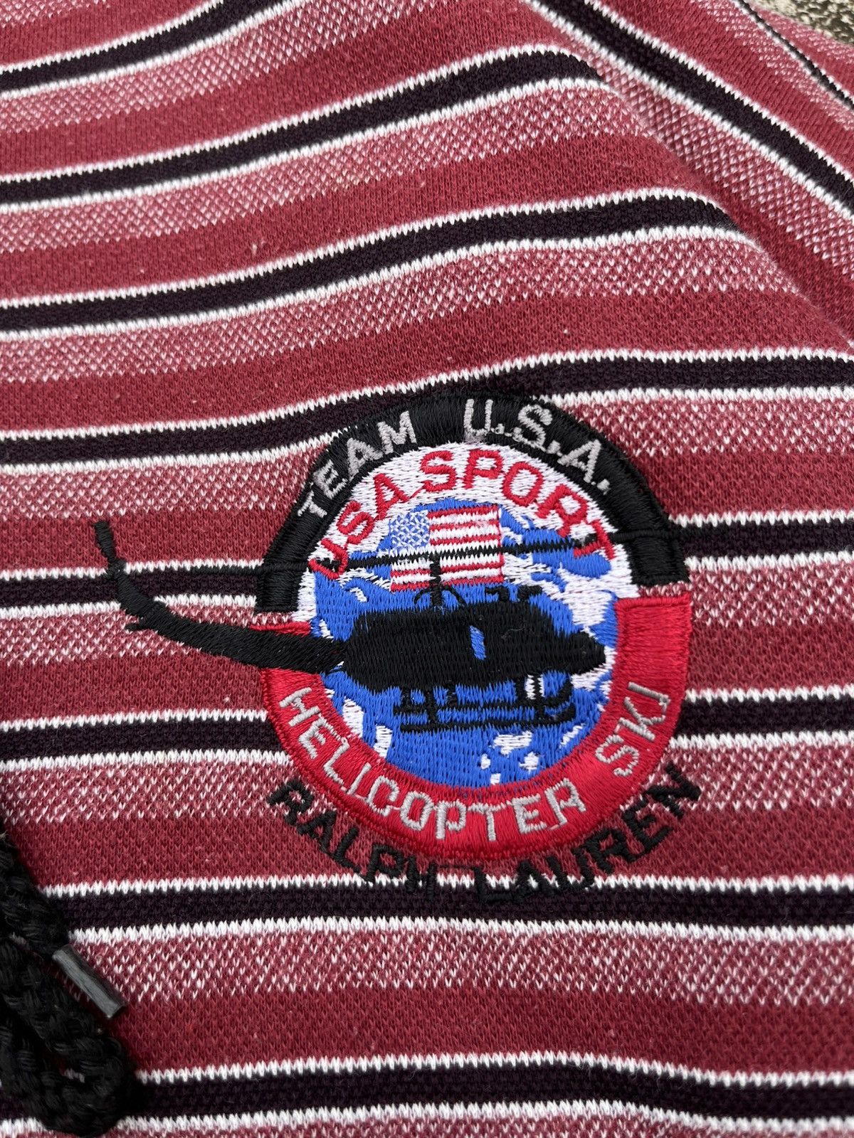 Polo Ralph Lauren × Ralph Lauren × Vintage VINTAGE RALPH LAUREN STRIPE HOODIE Size US M / EU 48-50 / 2 - 3 Thumbnail