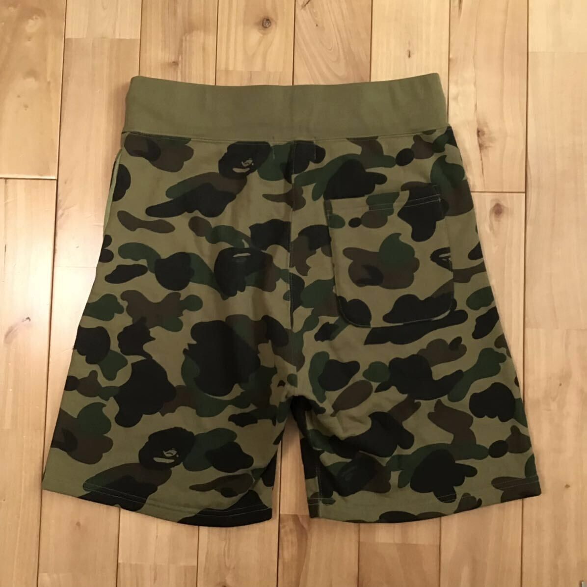 Bape × Nigo BAPE Sweat shorts 1st camo green a bathing ape NIGO ★size S Size US 30 / EU 46 - 2 Thumbnail