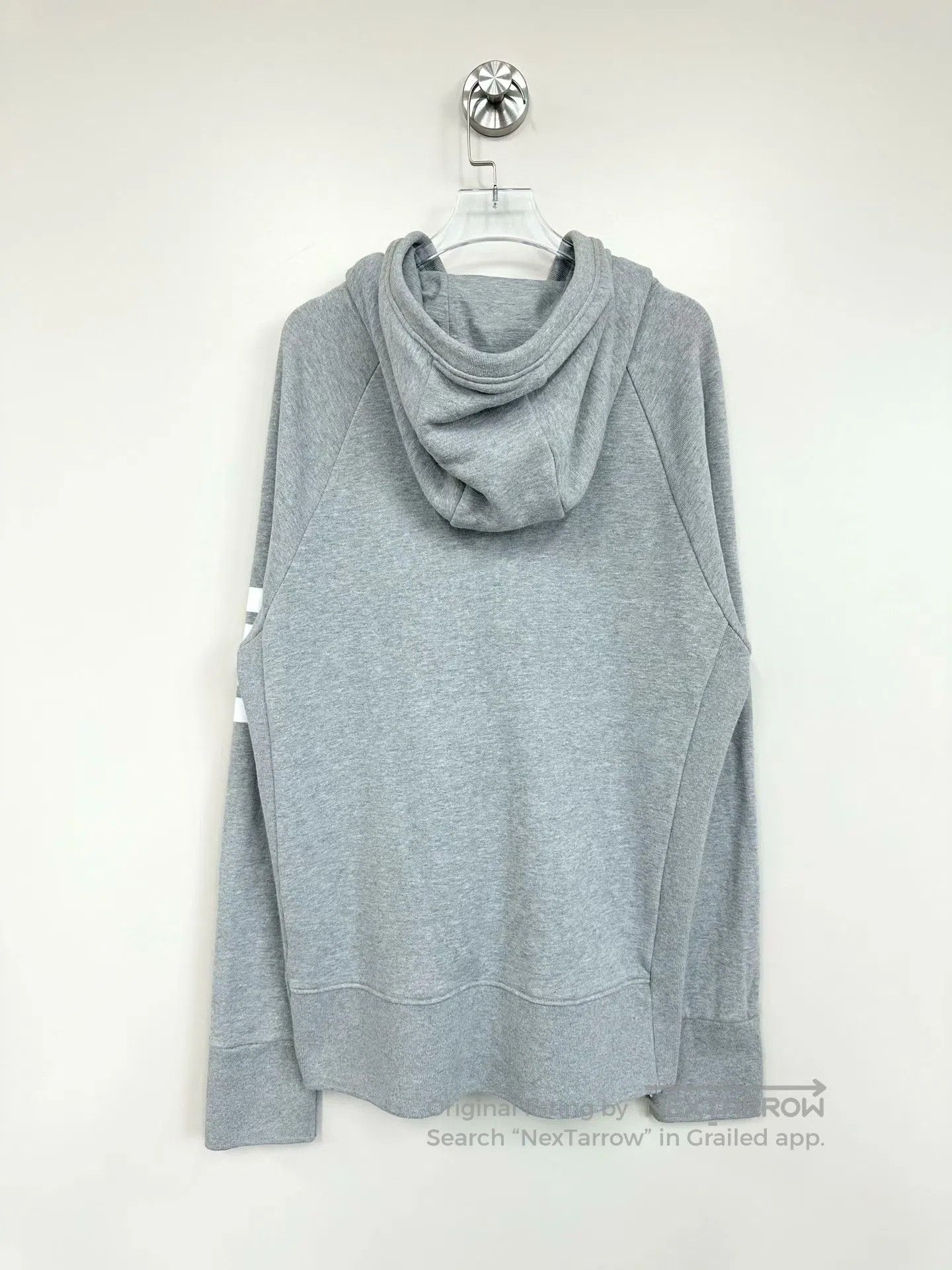 Thom Browne Thom Browne Gray Classic Four Stripe Zip-up Hooded Sweatsh Size US XL / EU 56 / 4 - 2 Thumbnail