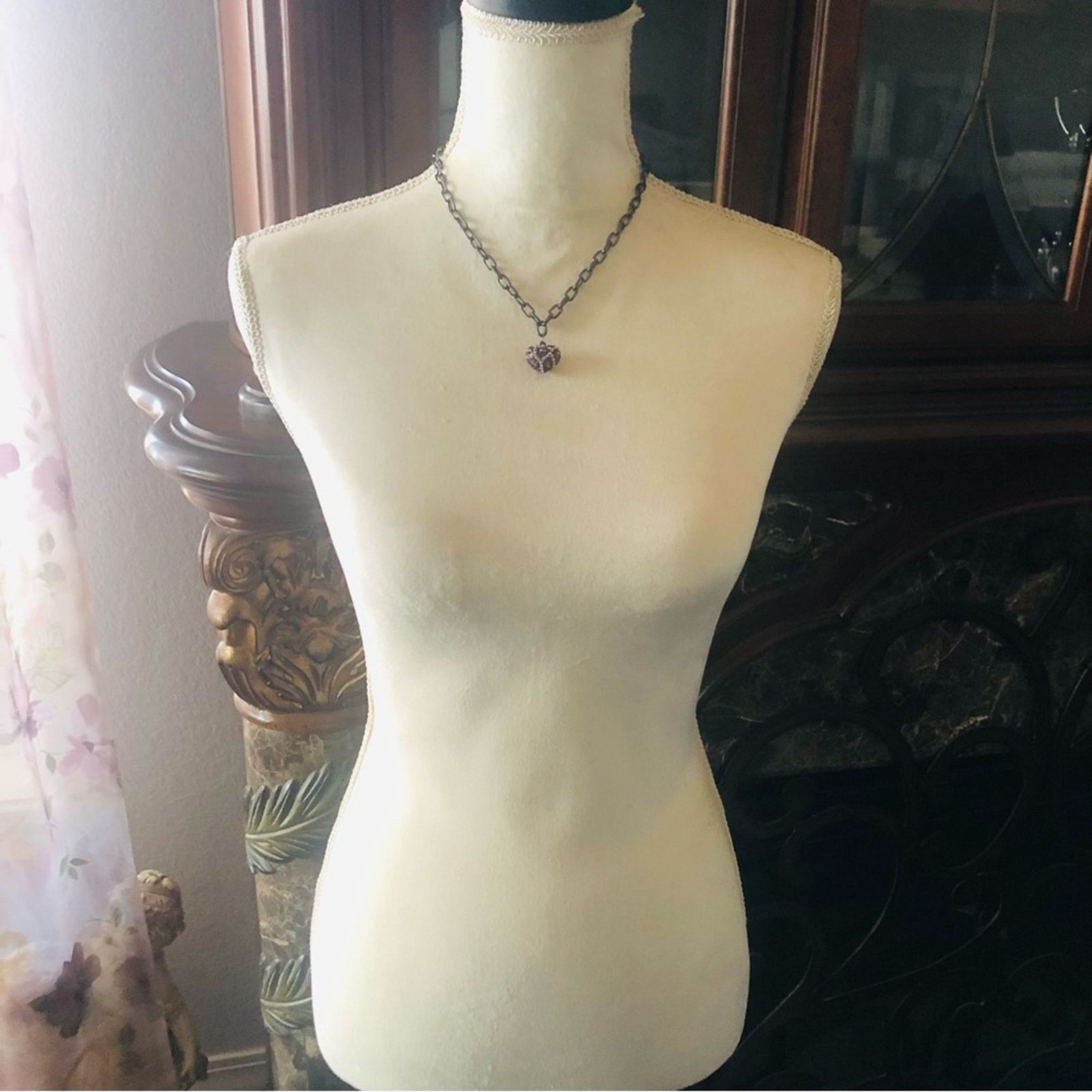 Handmade Handcrafted colorful stone bubble heart necklace Size ONE SIZE - 5 Thumbnail