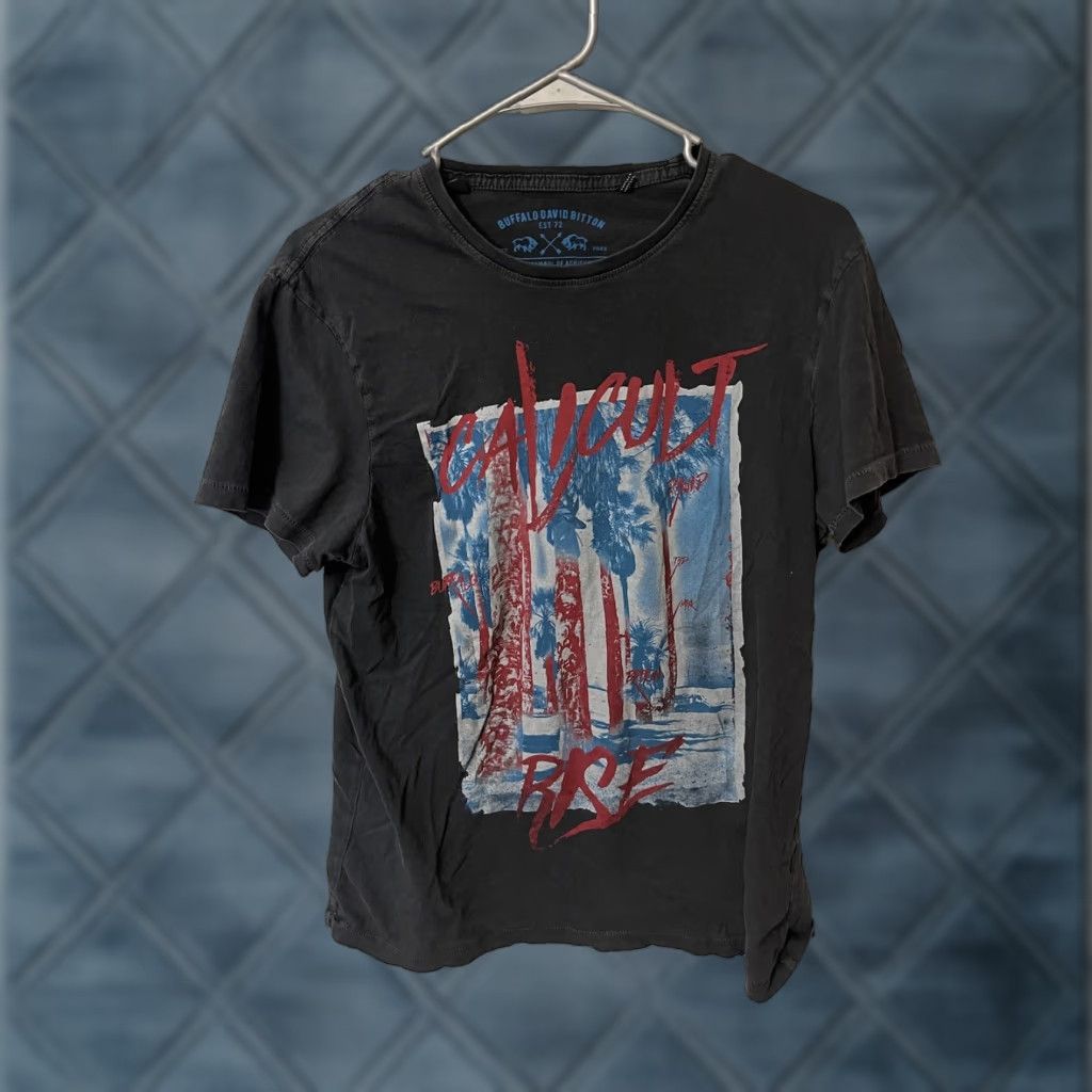 Buffalo David Bitton Buffalo David Bitton Graphic T Shirt Black Short Sleeve Mens Size Small Crew Neck Size US S / EU 44-46 / 1 - 1 Thumbnail