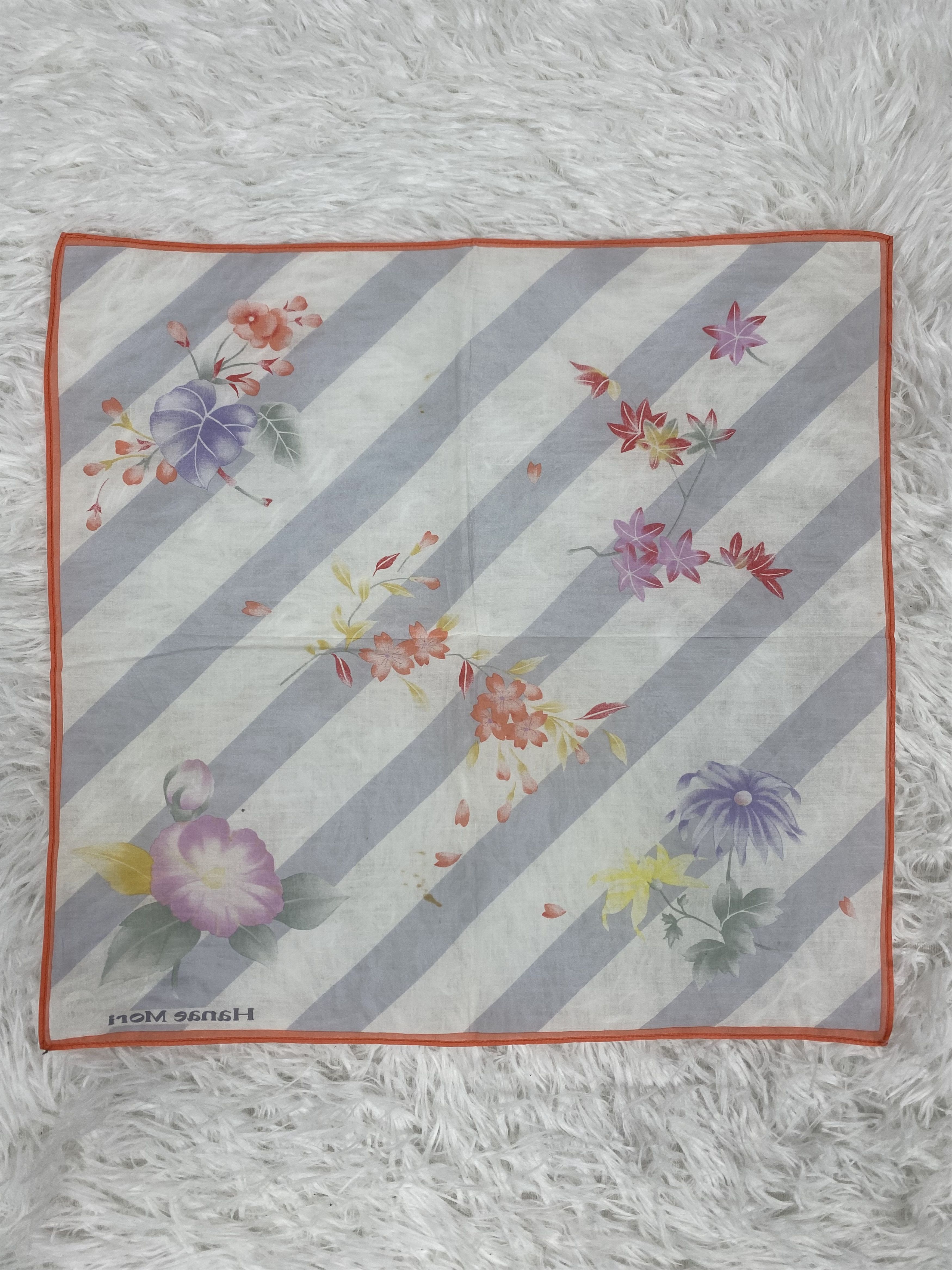 Hanae Mori Vintage Hanae Mori Handkerchief Neckerchief PH0573 Size ONE SIZE - 4 Thumbnail