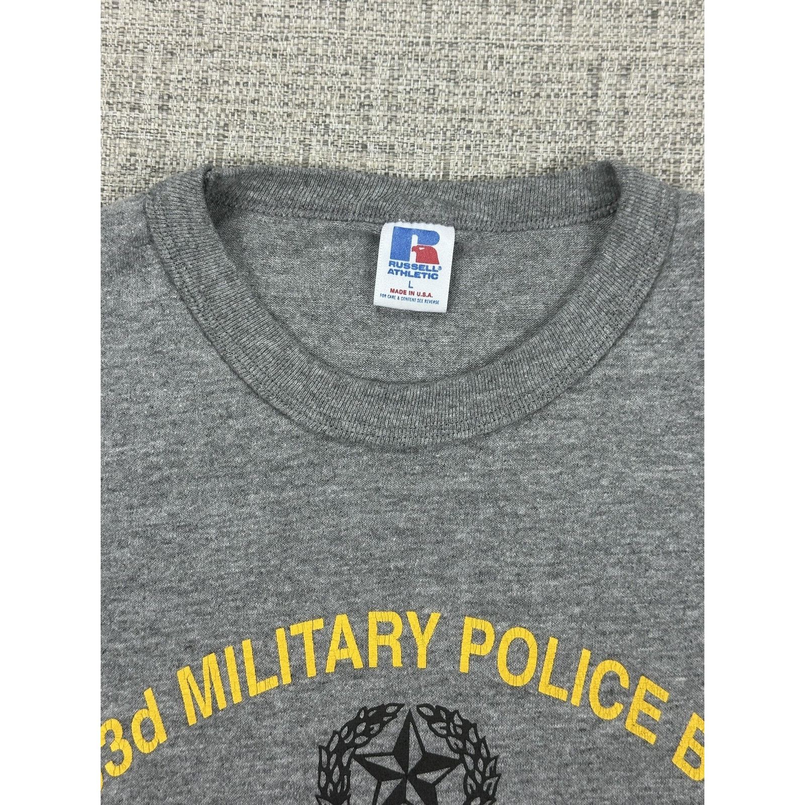 Russell Athletic 503d Military Police Shirt Sz L Gray Airborne Army Russell Size US L / EU 52-54 / 3 - 7 Thumbnail