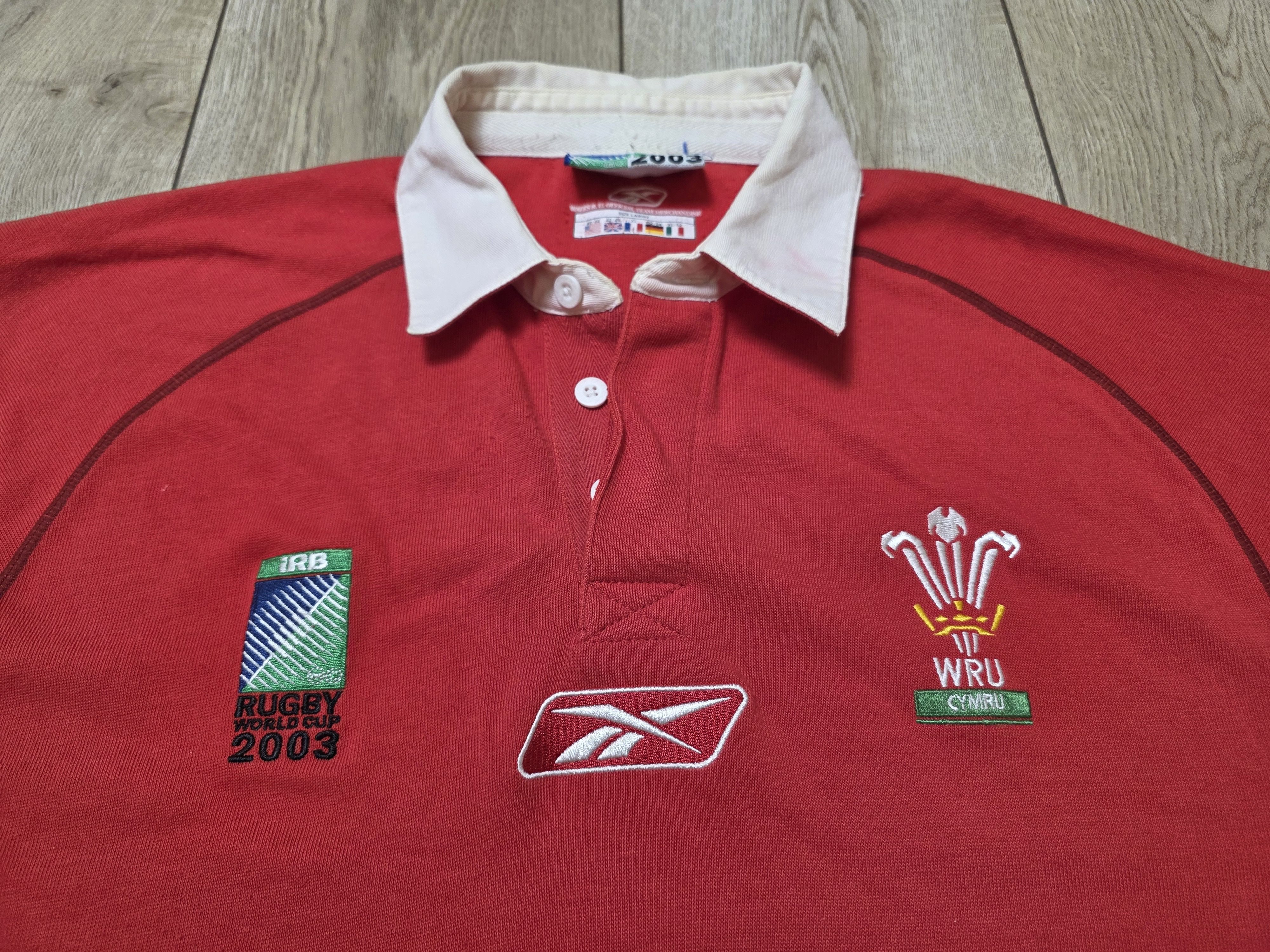 Reebok WALES RUGBY JERSEY VINTAGE 2003 WRU RUGBY SHIRT WORLD CUP Size US XL / EU 56 / 4 - 3 Thumbnail