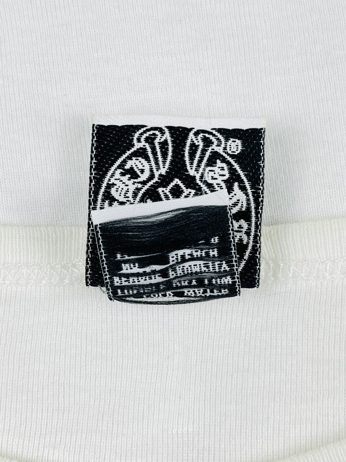 Chrome Hearts Chrome Hearts USA Flag Scroll Logo Baby Tee Tshirt White Size ONE SIZE - 8 Thumbnail