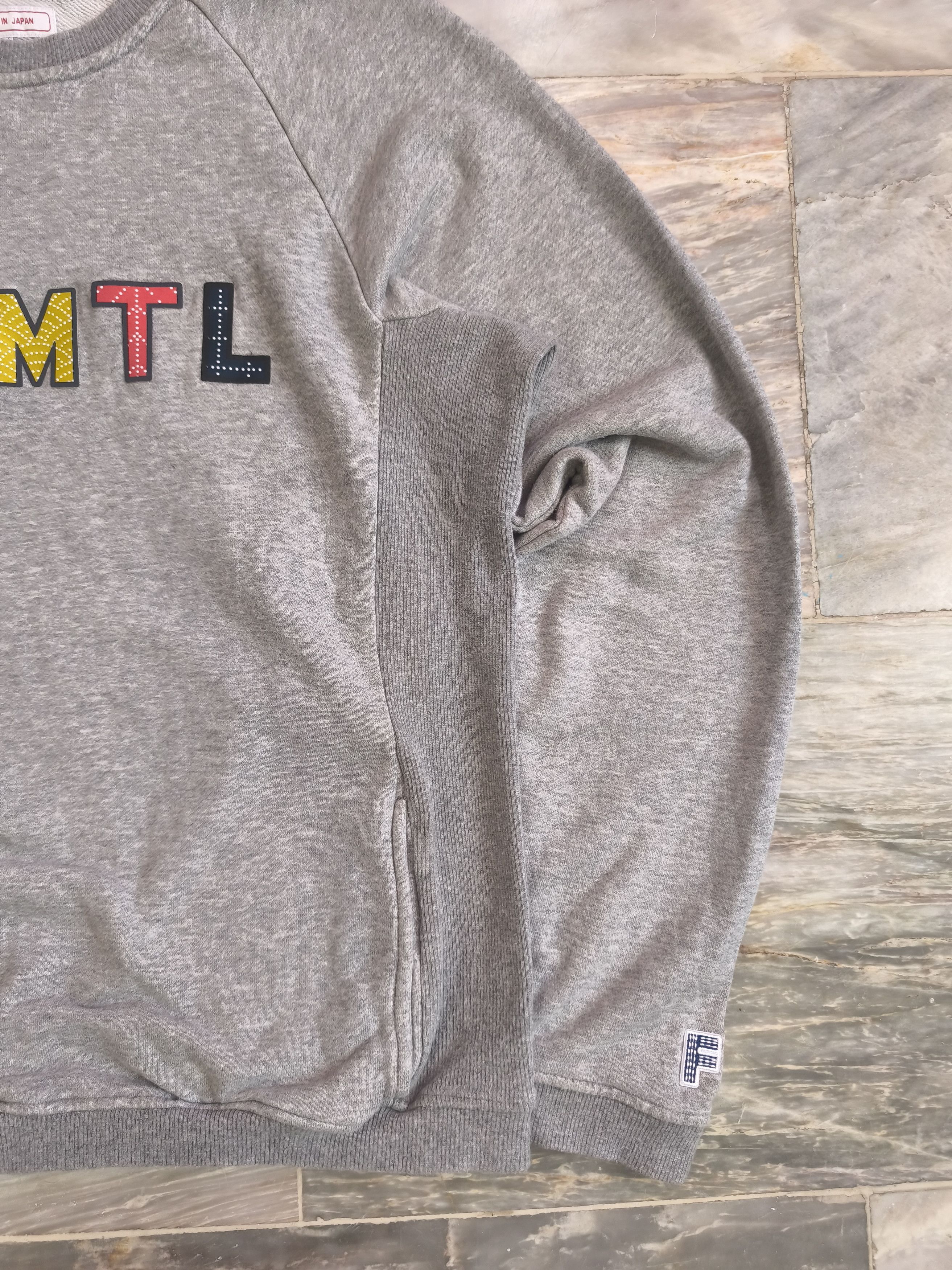FDMTL Fundamental SASHIKO LOGO SWEAT SHIRT Size US M / EU 48-50 / 2 - 3 Thumbnail