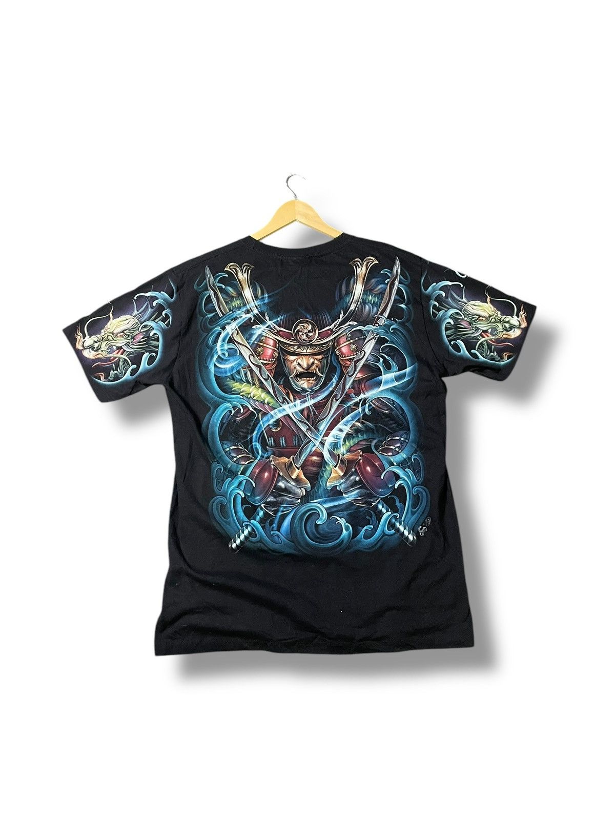 Designer × Japanese Brand × Vintage Caballo x Samurai Over Print Men’s Tshirt (35) Size US XL / EU 56 / 4 - 3 Thumbnail