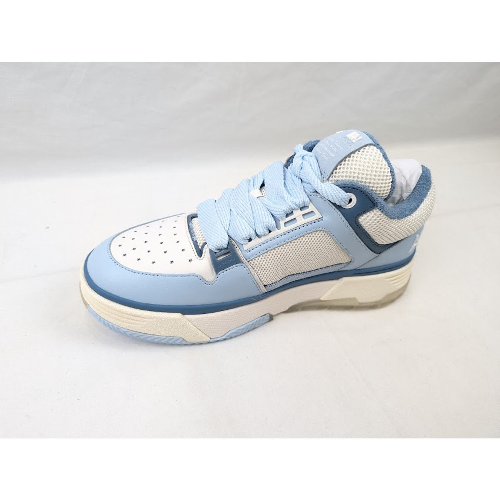 Amiri o1rshd1 MA-1 Low-Top Sneakers in Alabaster Blue Size US 13 / EU 46 - 9 Thumbnail
