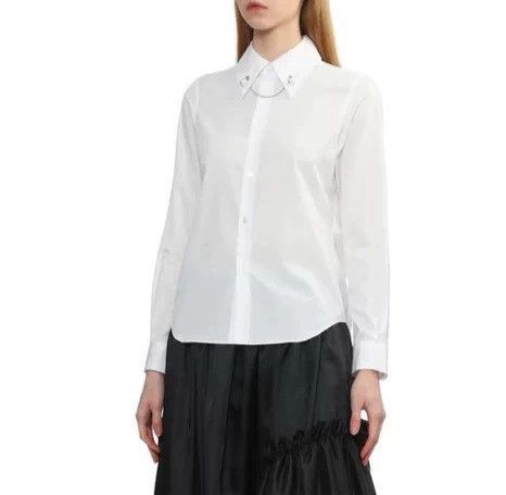Comme des Garcons Comme Des Garcons White Pearl Collar Shirt Size M / US 6-8 / IT 42-44 - 7 Thumbnail