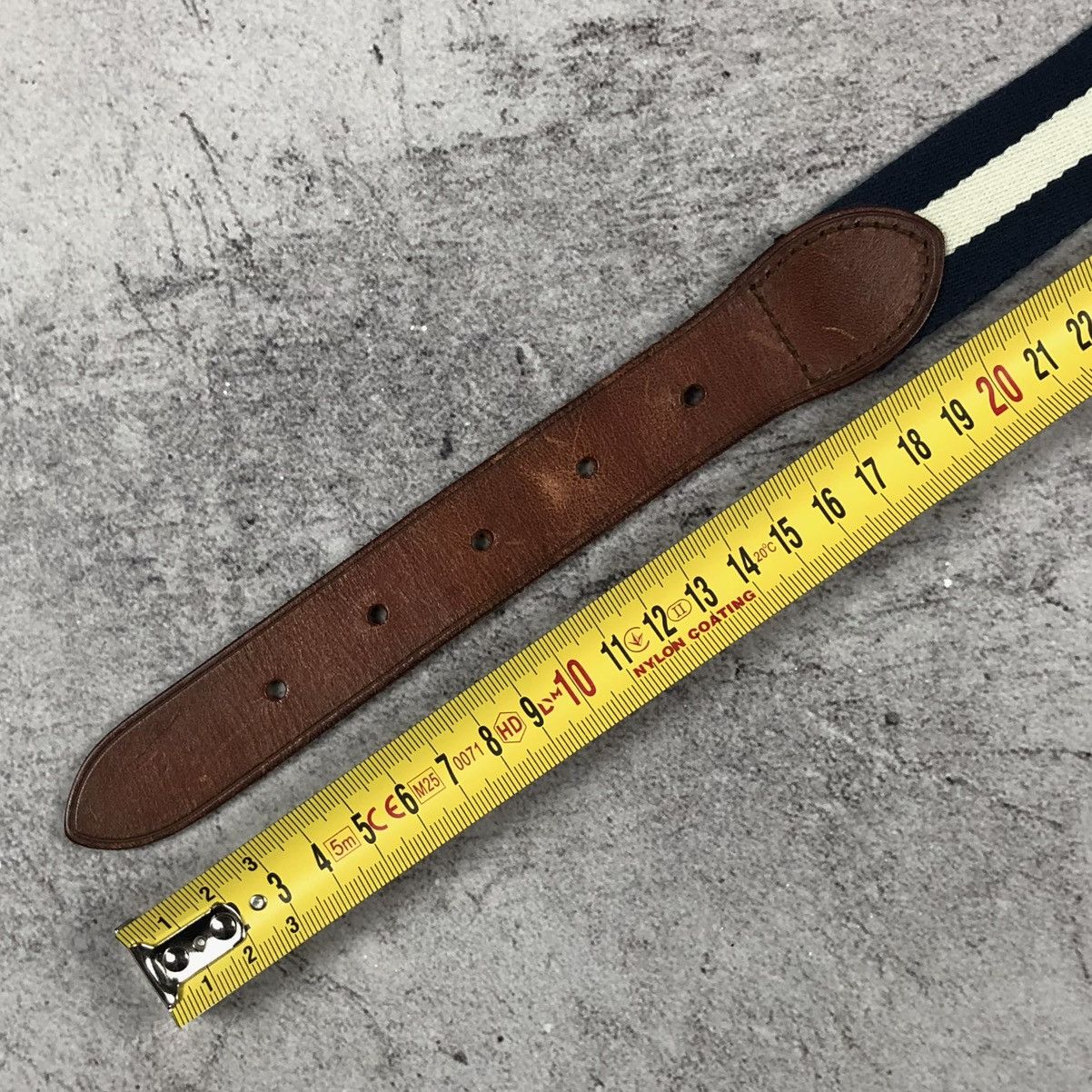 Polo Ralph Lauren Vintage 90s Polo Ralph Lauren Striped Leather Belt Size ONE SIZE - 21 Thumbnail