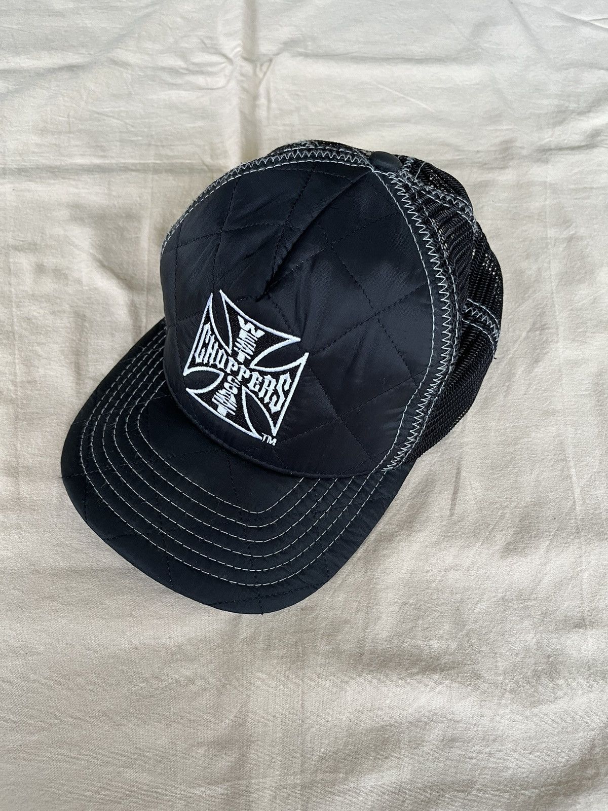 West Coast Choppers West Coast Choppers Quilted Trucker Hat Cap Size ONE SIZE - 5 Thumbnail