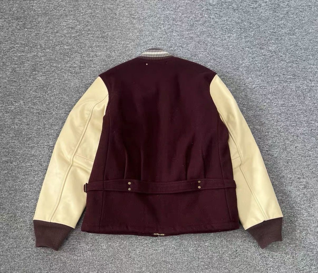 Neighborhood Neighborhood NBHD Leather-Sleeve Varsity Jacket J16 Size US M / EU 48-50 / 2 - 2 Thumbnail