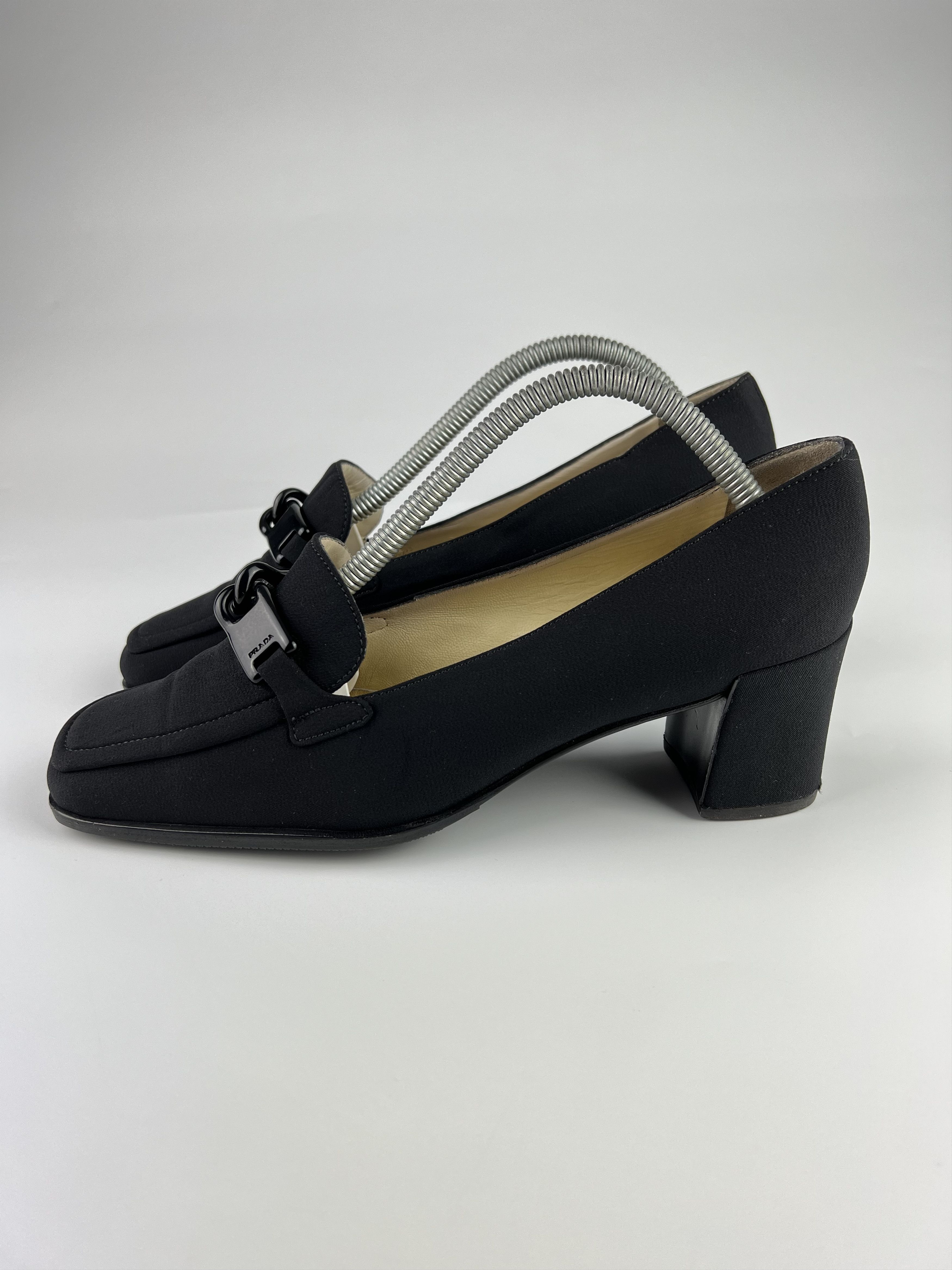 Prada Prada Black Heels Size 38.5 Size US 8.5 / IT 38.5 - 2 Thumbnail