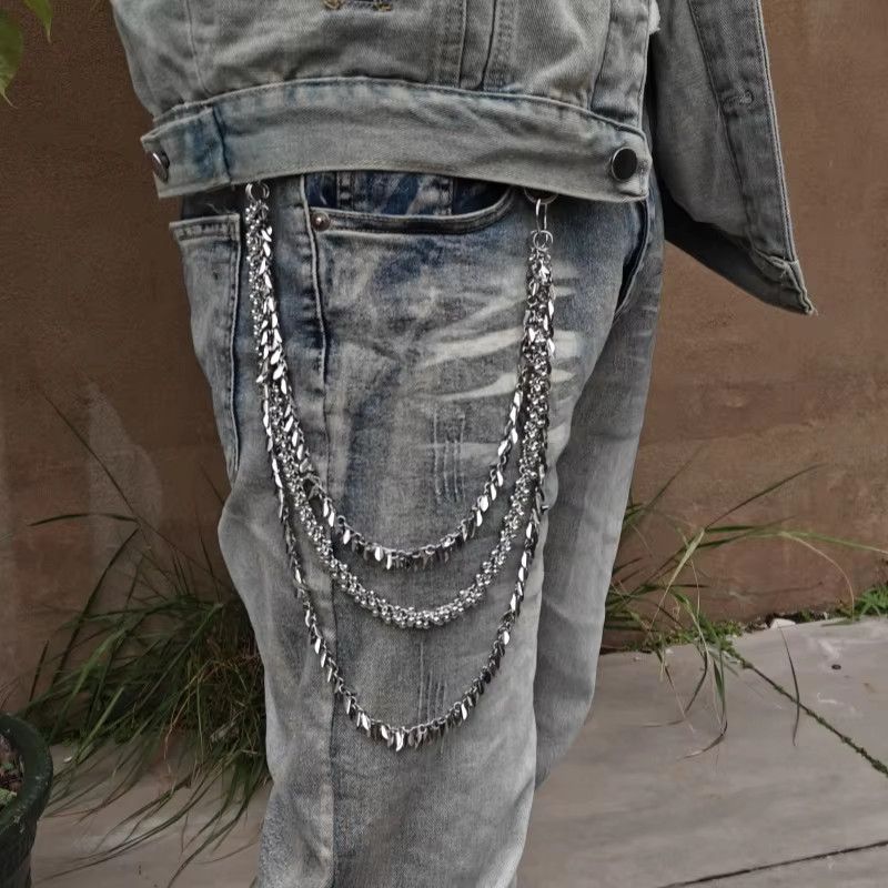 Jewelry Copper Flower Three layers Minimalism Pants Waist Chain Size ONE SIZE - 7 Thumbnail
