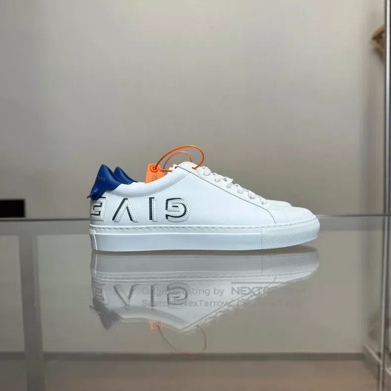 Givenchy Givenchy Logo Blue-Tailed White Sneakers Size US 5.5 / EU 38 - 3 Thumbnail