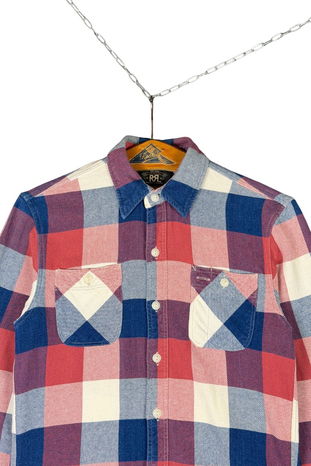 Polo Ralph Lauren RRL Double RL Plaid Workshirt Slim Fit Small Cotton Flannel Size US S / EU 44-46 / 1 - 5 Thumbnail
