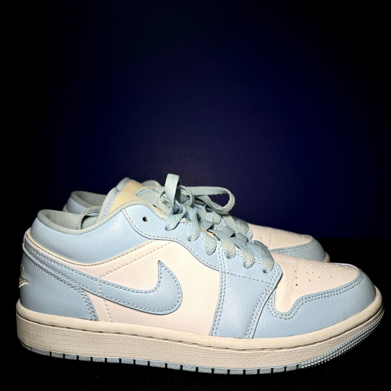 Jordan Brand × Nike Wmns Nike Air Jordan 1 Low Ice Blue Women's Shoes - Size 7.5 Size US 7.5 / IT 37.5 - 1 Thumbnail