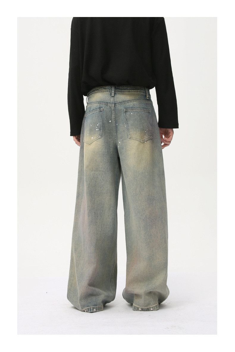 Japanese Brand × Jean Street style distressed dirty ink-splashed jeans Size US 32 / EU 48 - 7 Thumbnail
