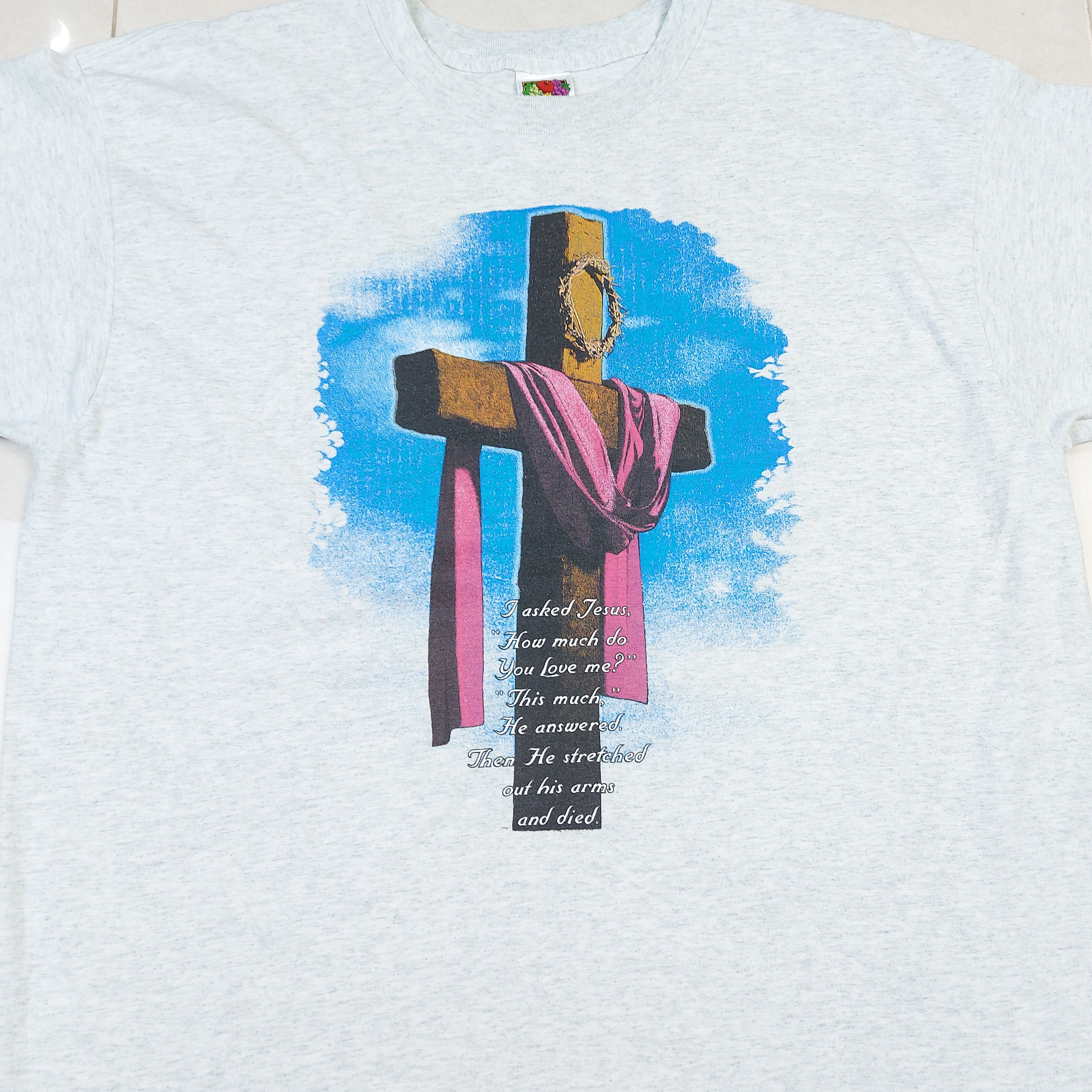 Other Vintage 90s Jesus Cross Religious TEE Size US XL / EU 56 / 4 - 6 Thumbnail
